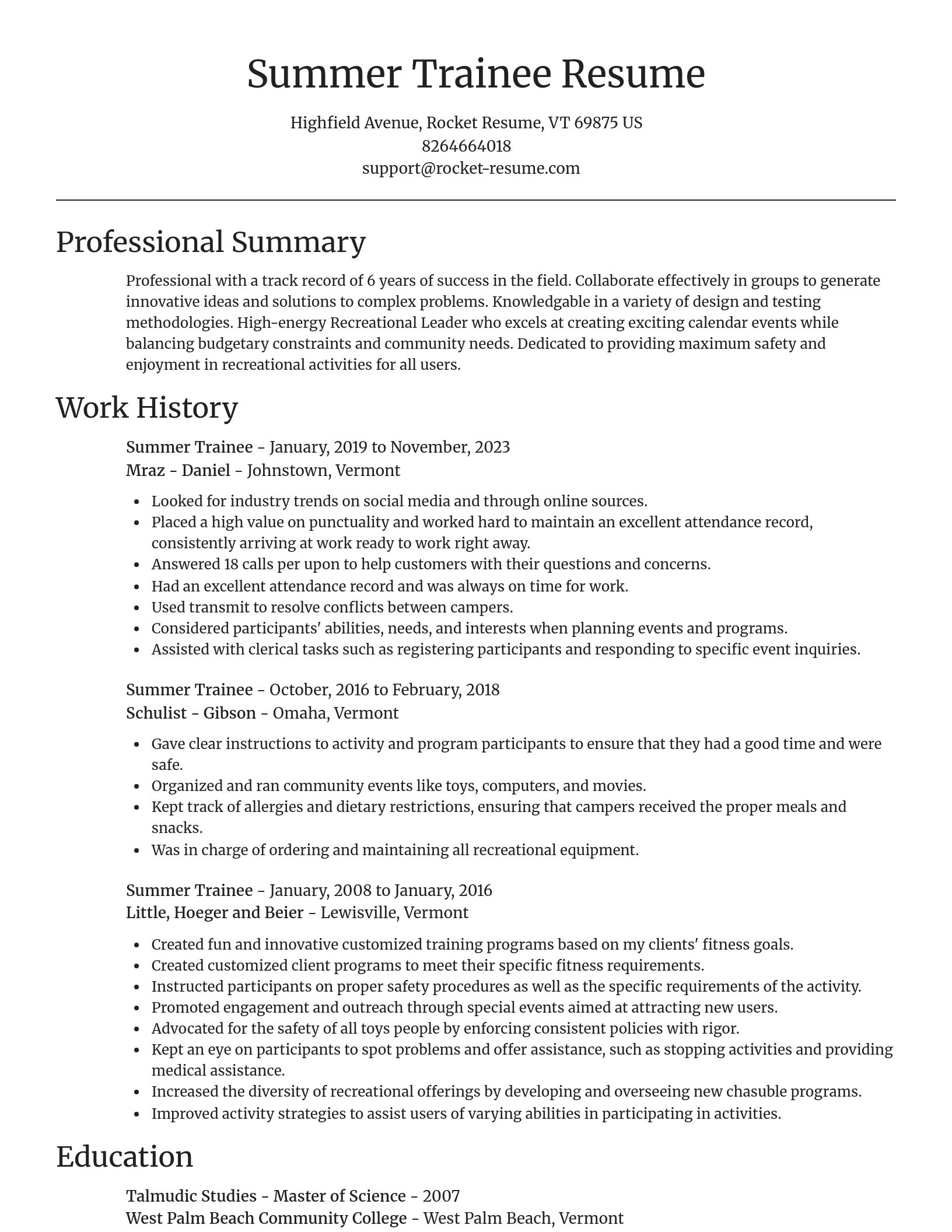 Focal Point resume template