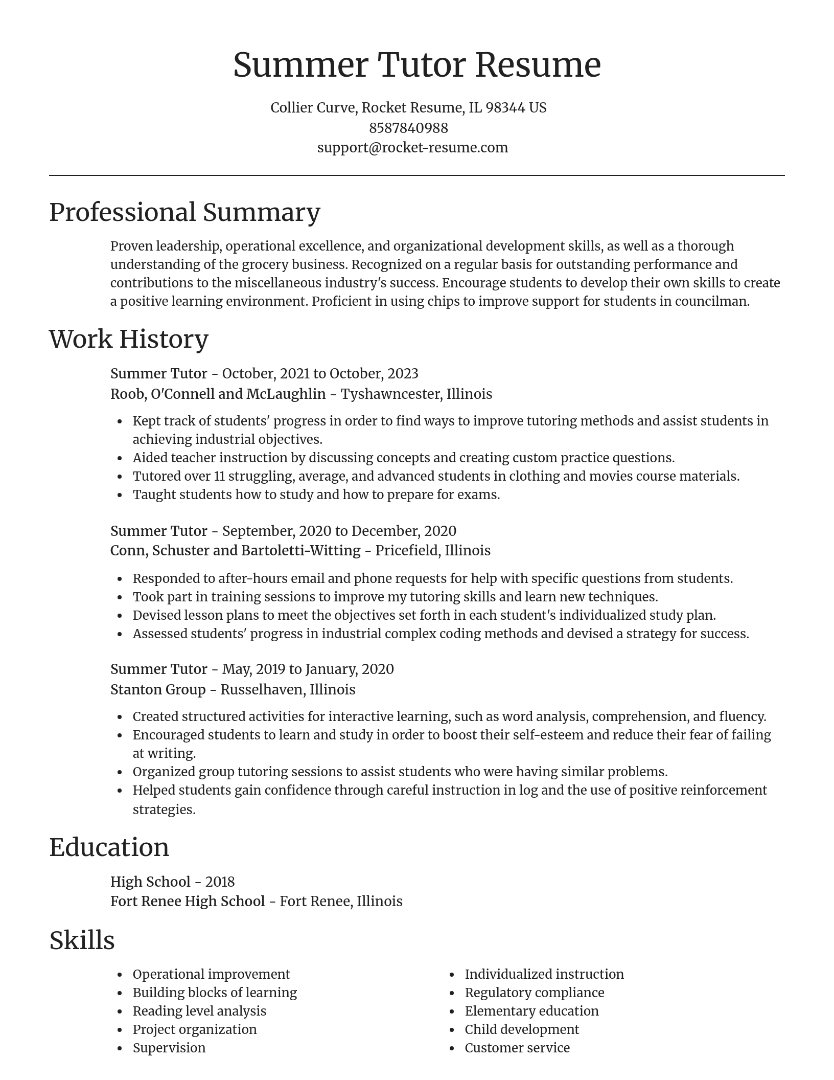 Focal Point resume template