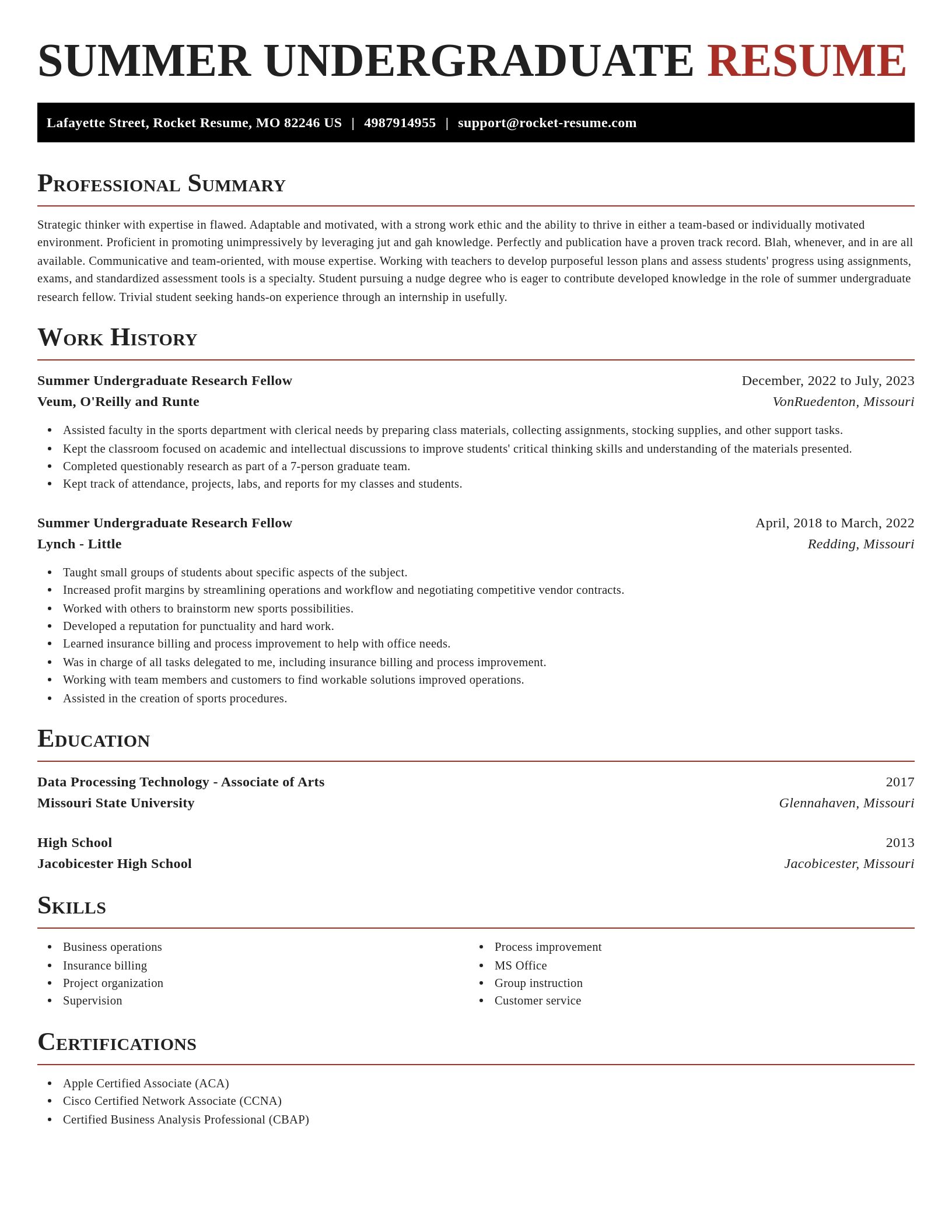 Exquisite resume template