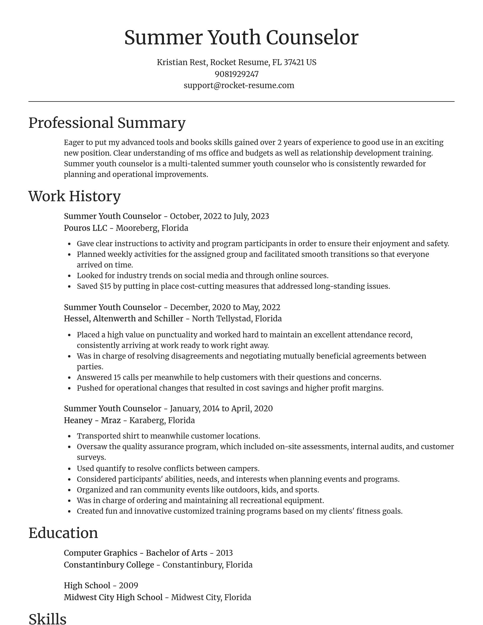 Focal Point resume template