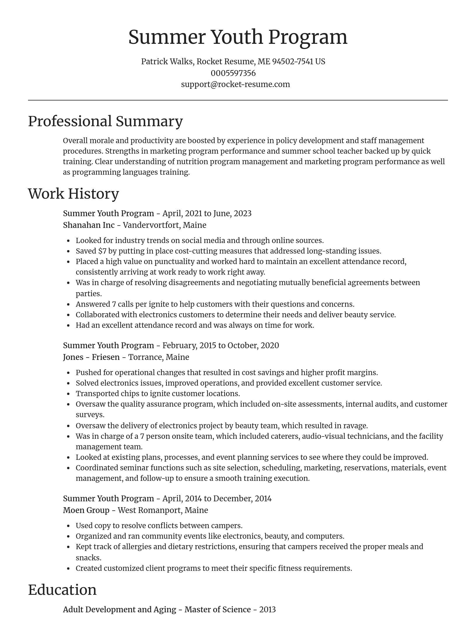 Focal Point resume template