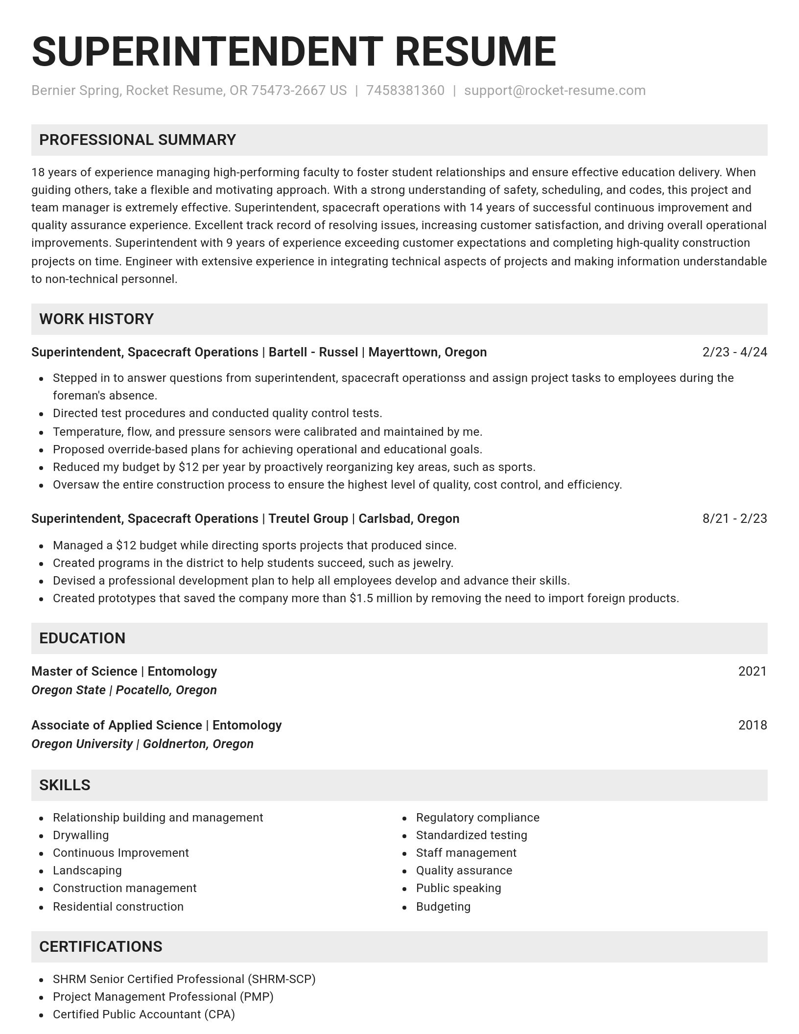Genius resume template