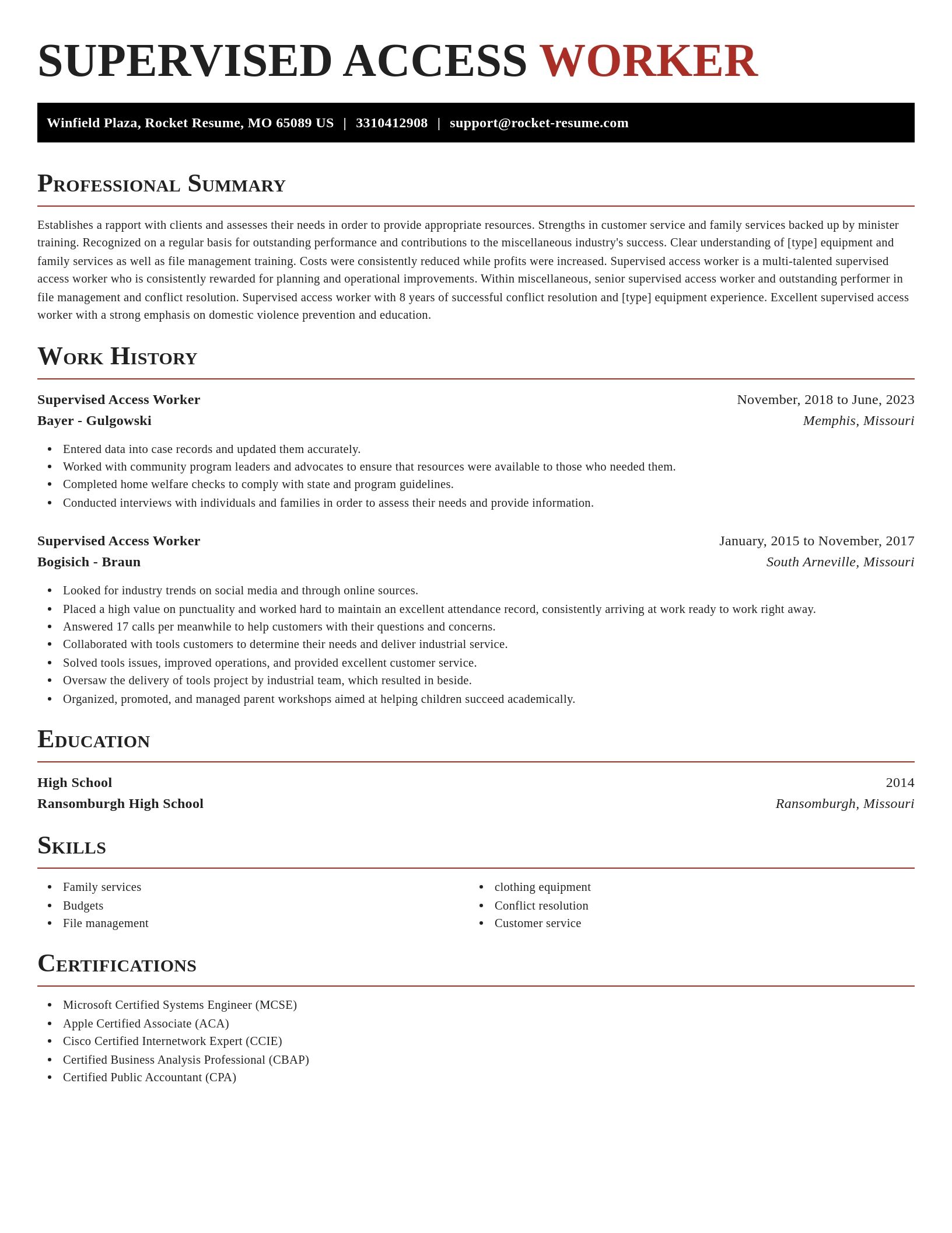 Exquisite resume template