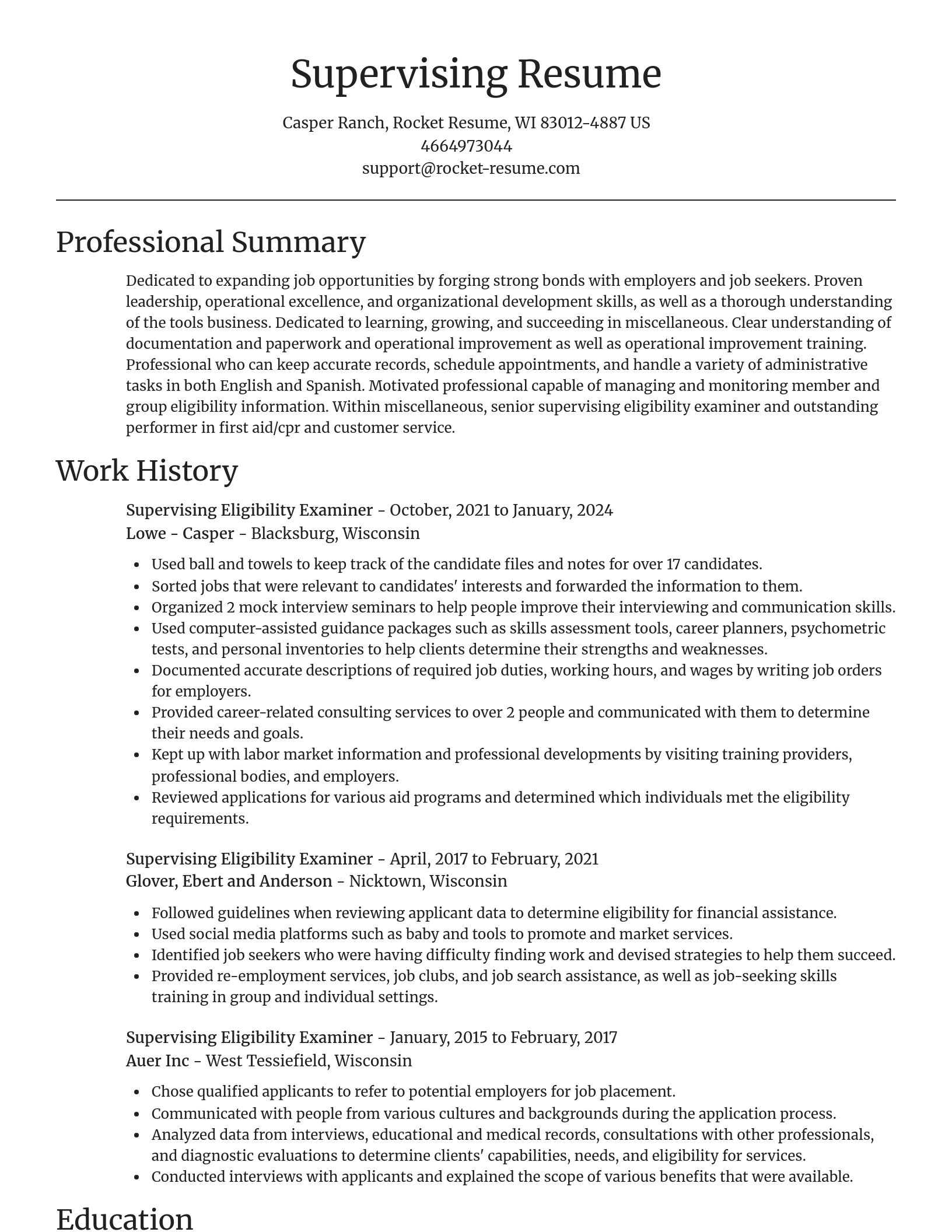 Focal Point resume template