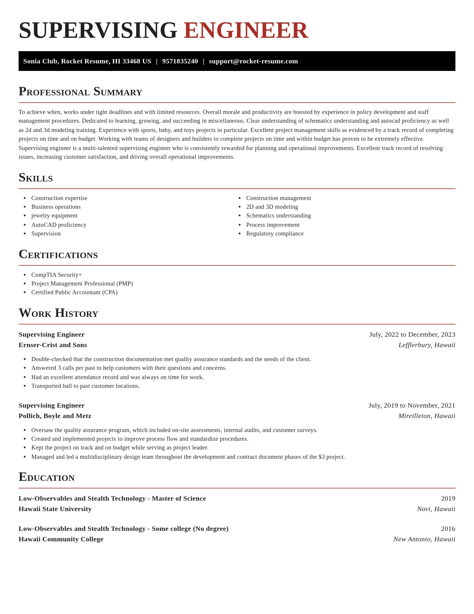 Exquisite resume template
