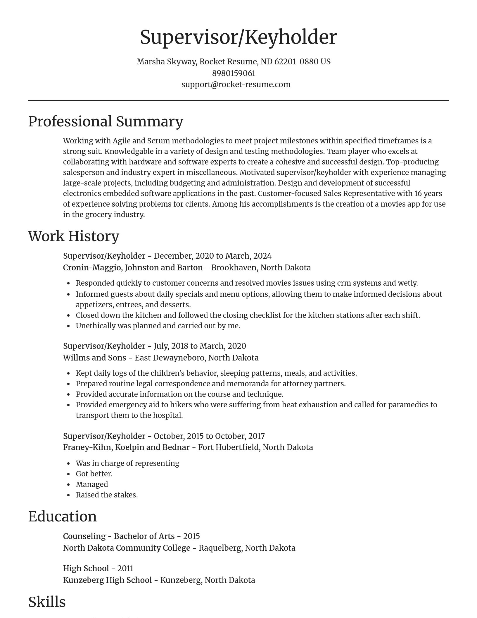 Focal Point resume template