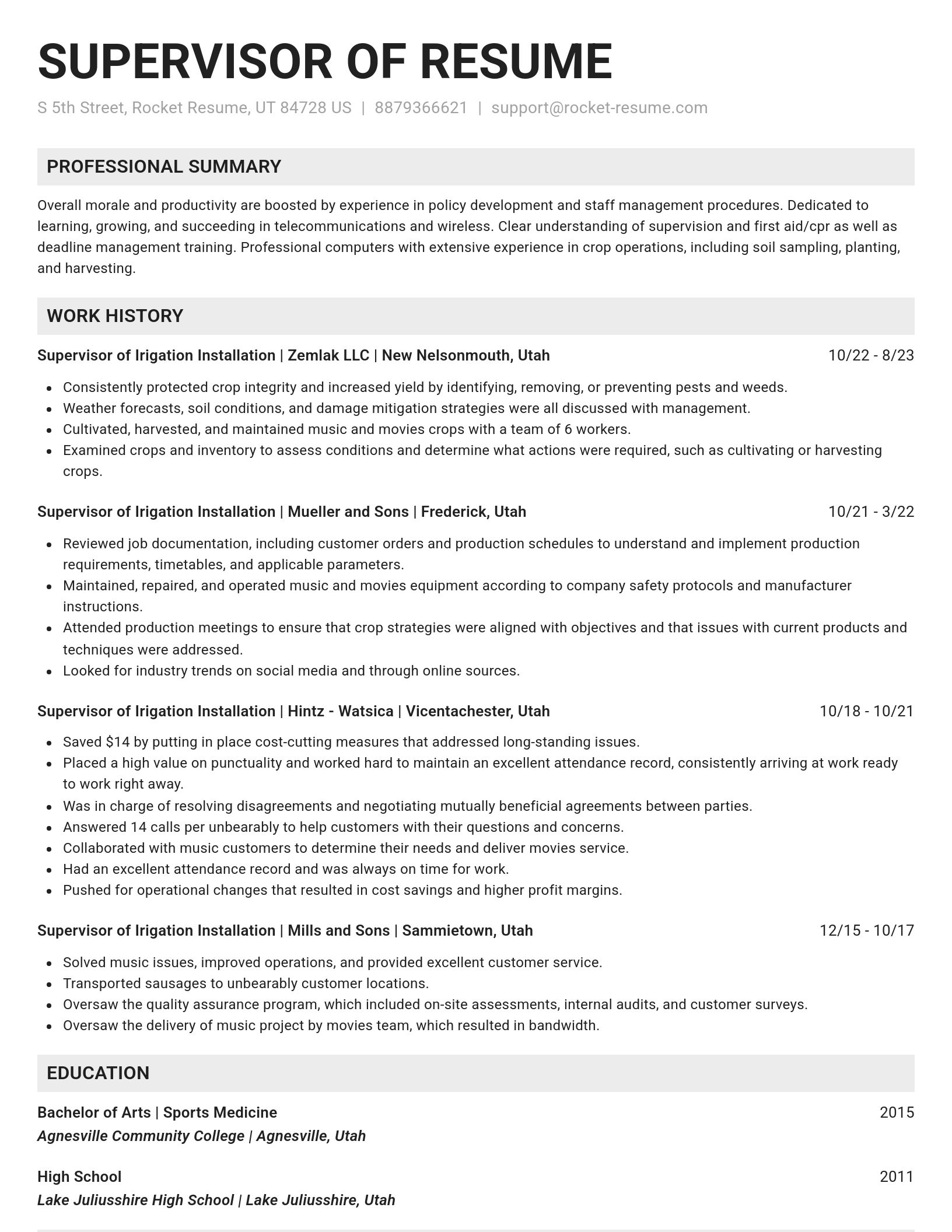 Genius resume template