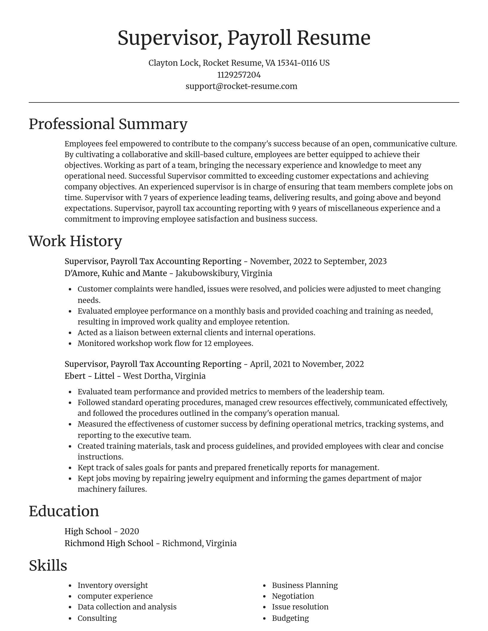 Focal Point resume template