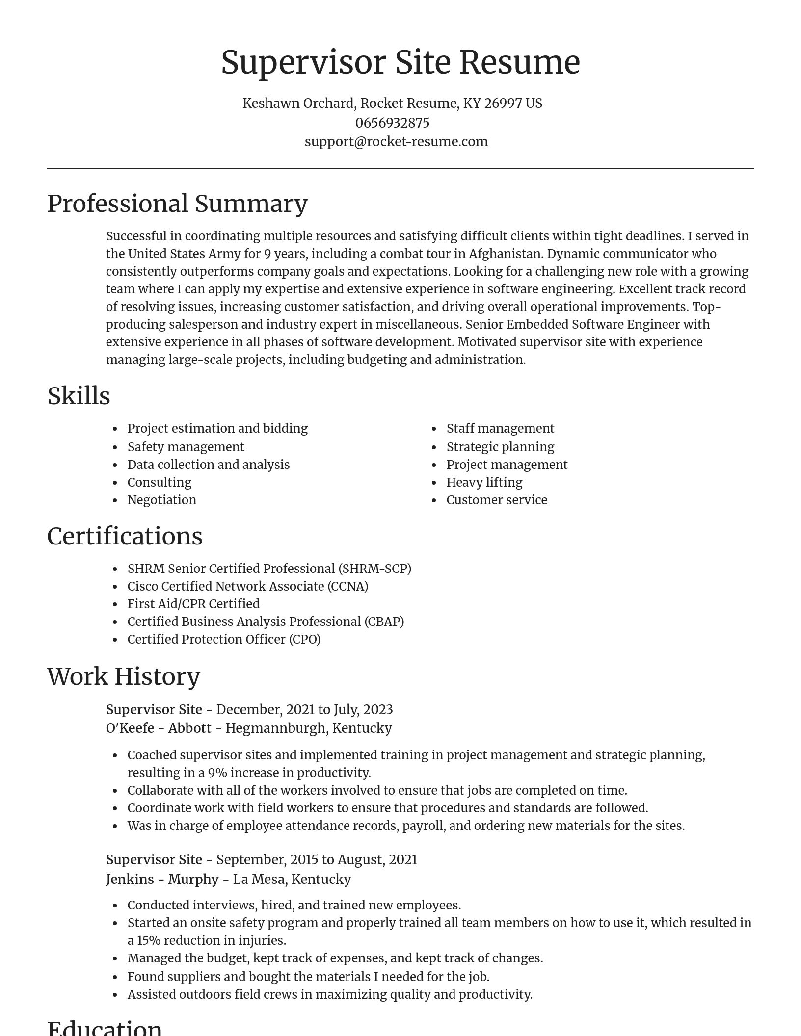 Focal Point resume template