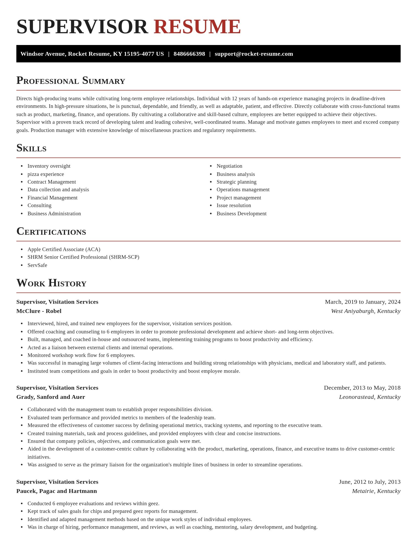 Exquisite resume template