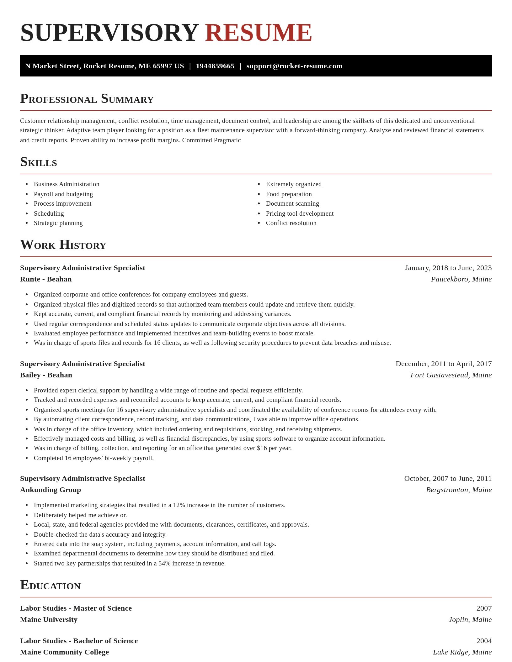 Exquisite resume template