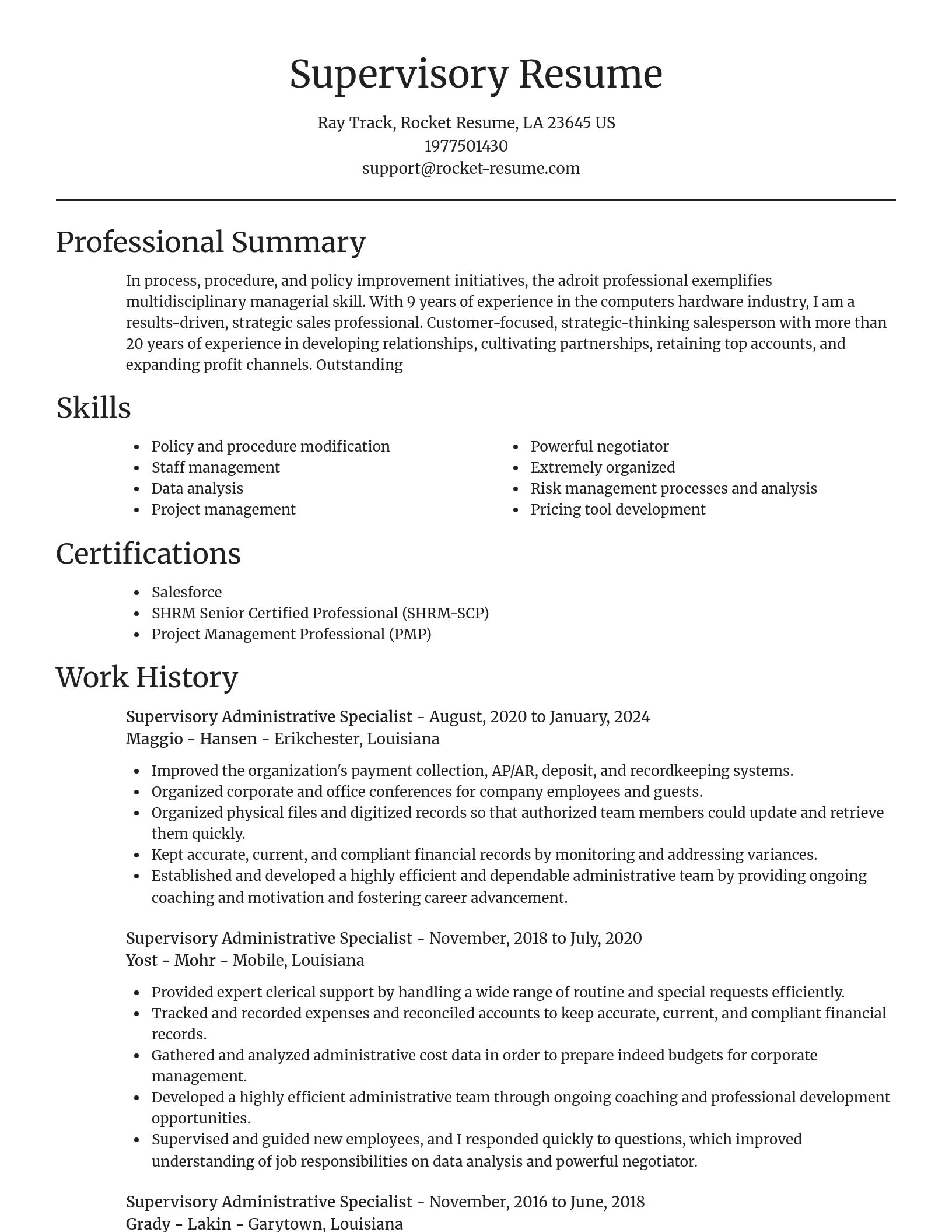 Focal Point resume template