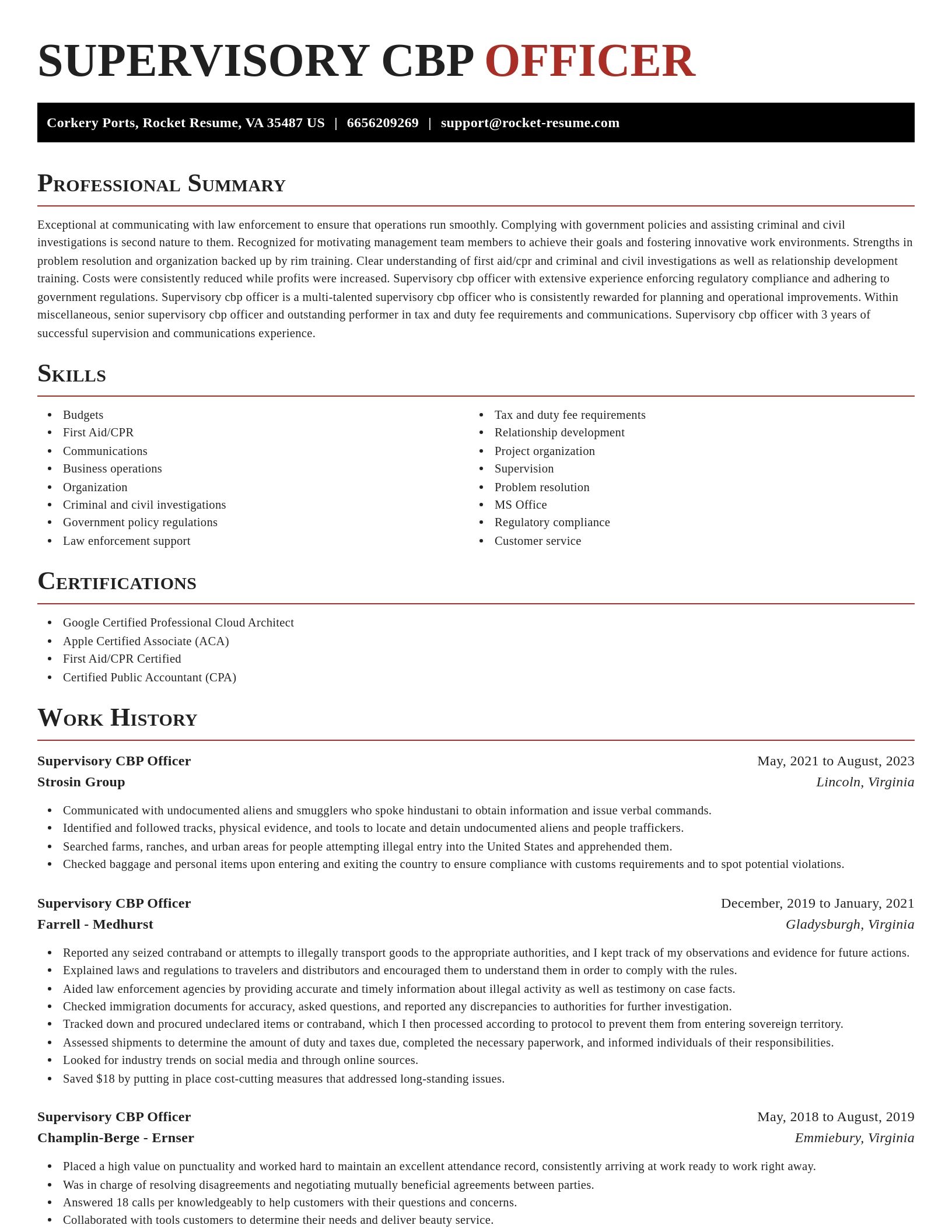 Exquisite resume template