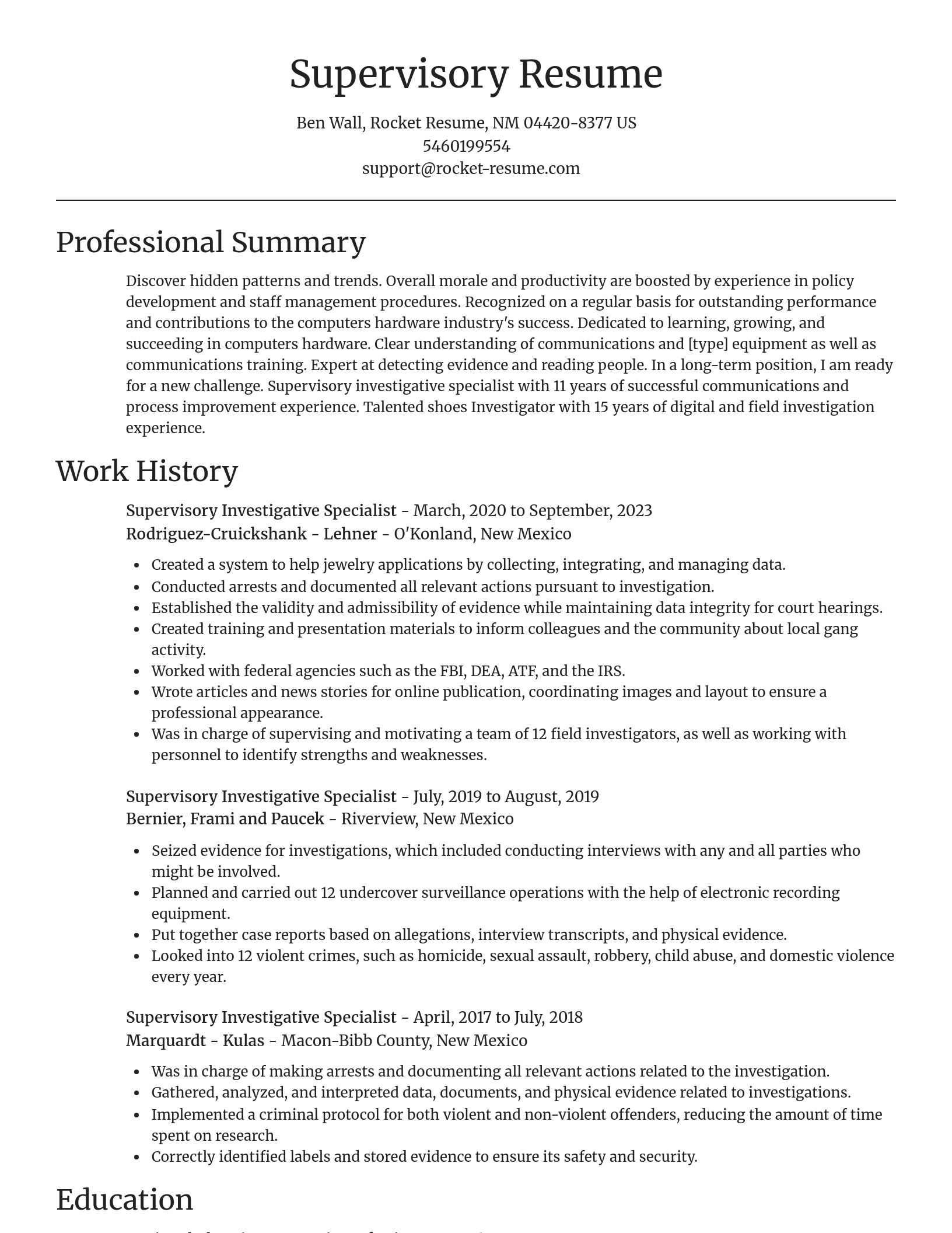 Focal Point resume template