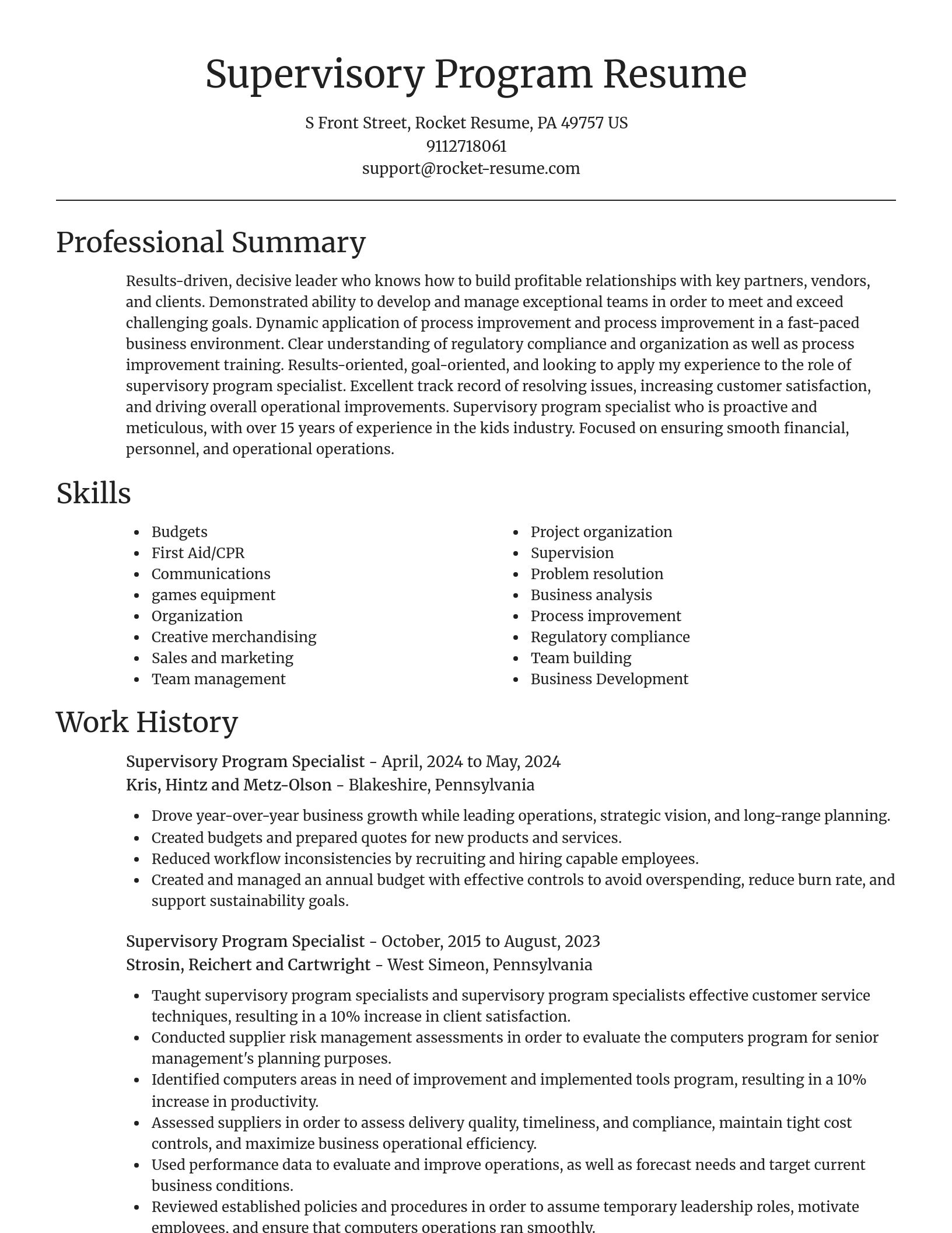 Focal Point resume template