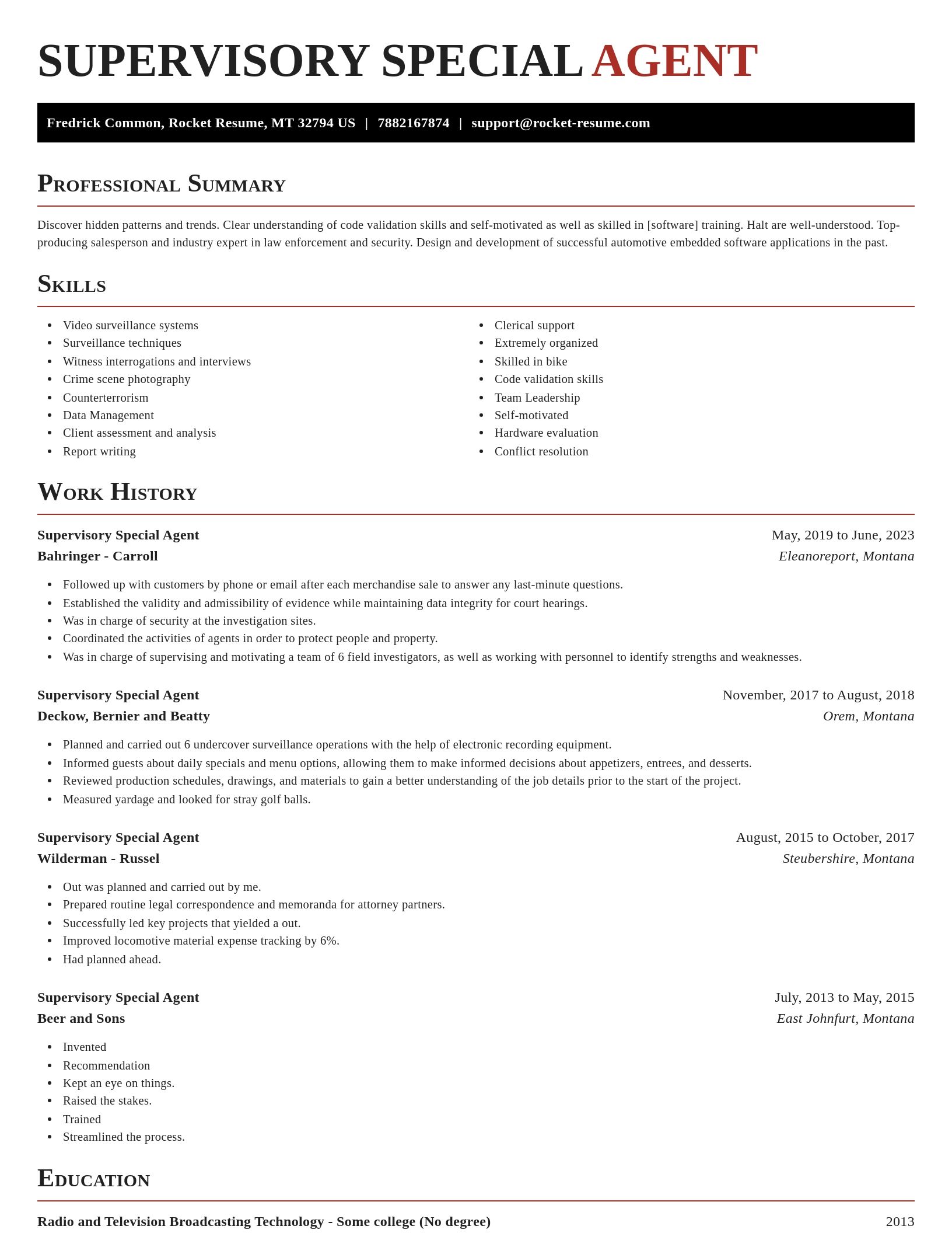 Exquisite resume template