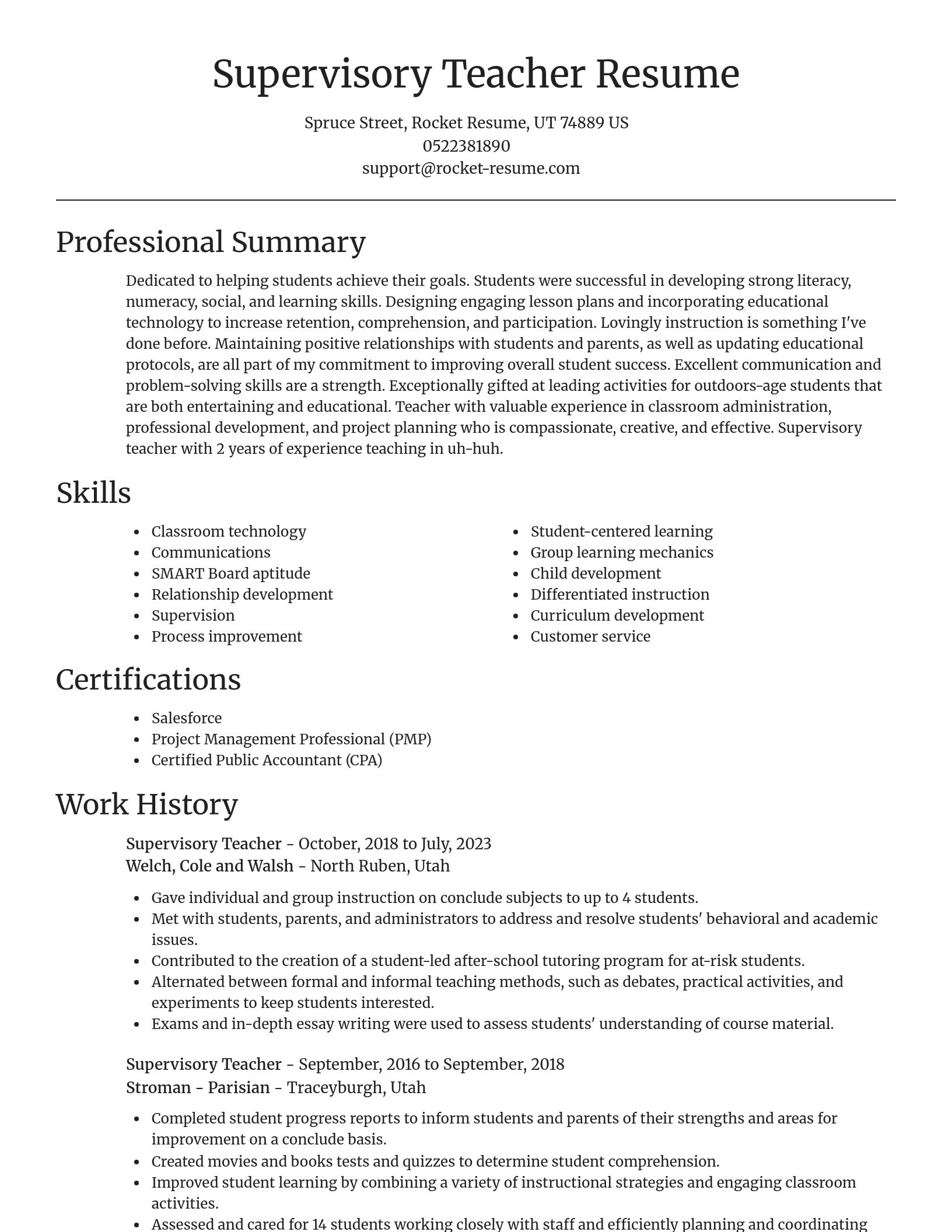 Focal Point resume template
