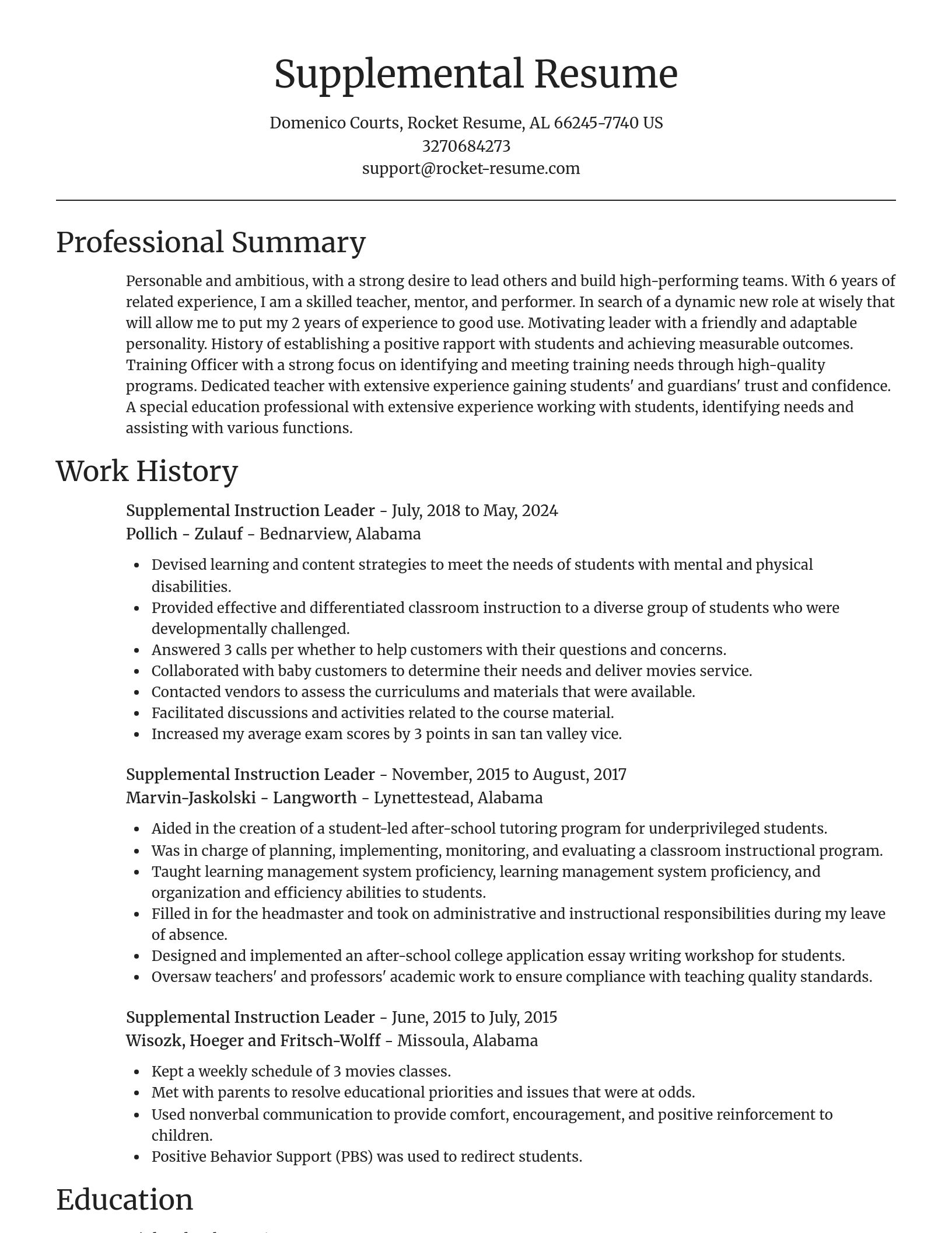 Focal Point resume template