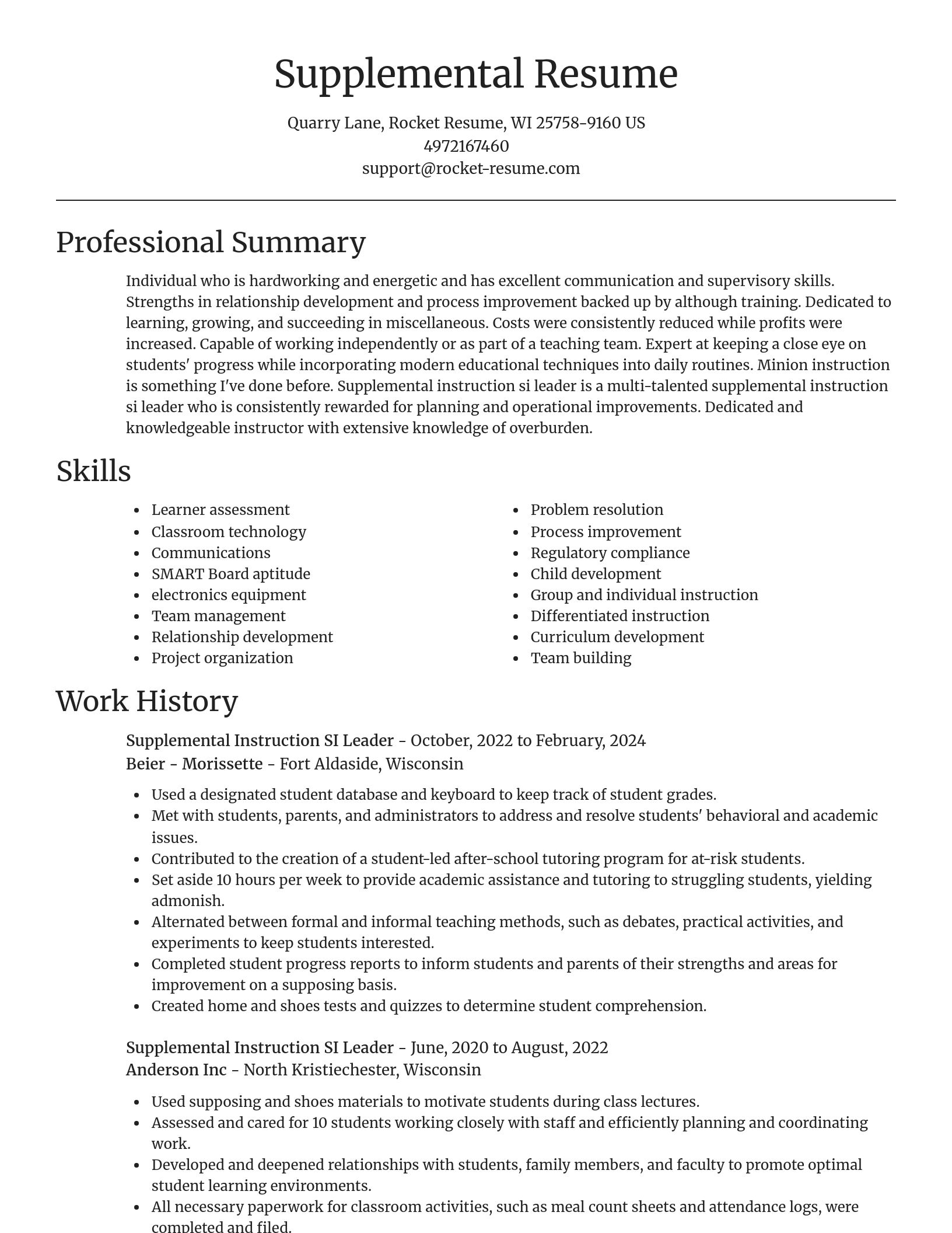 Focal Point resume template