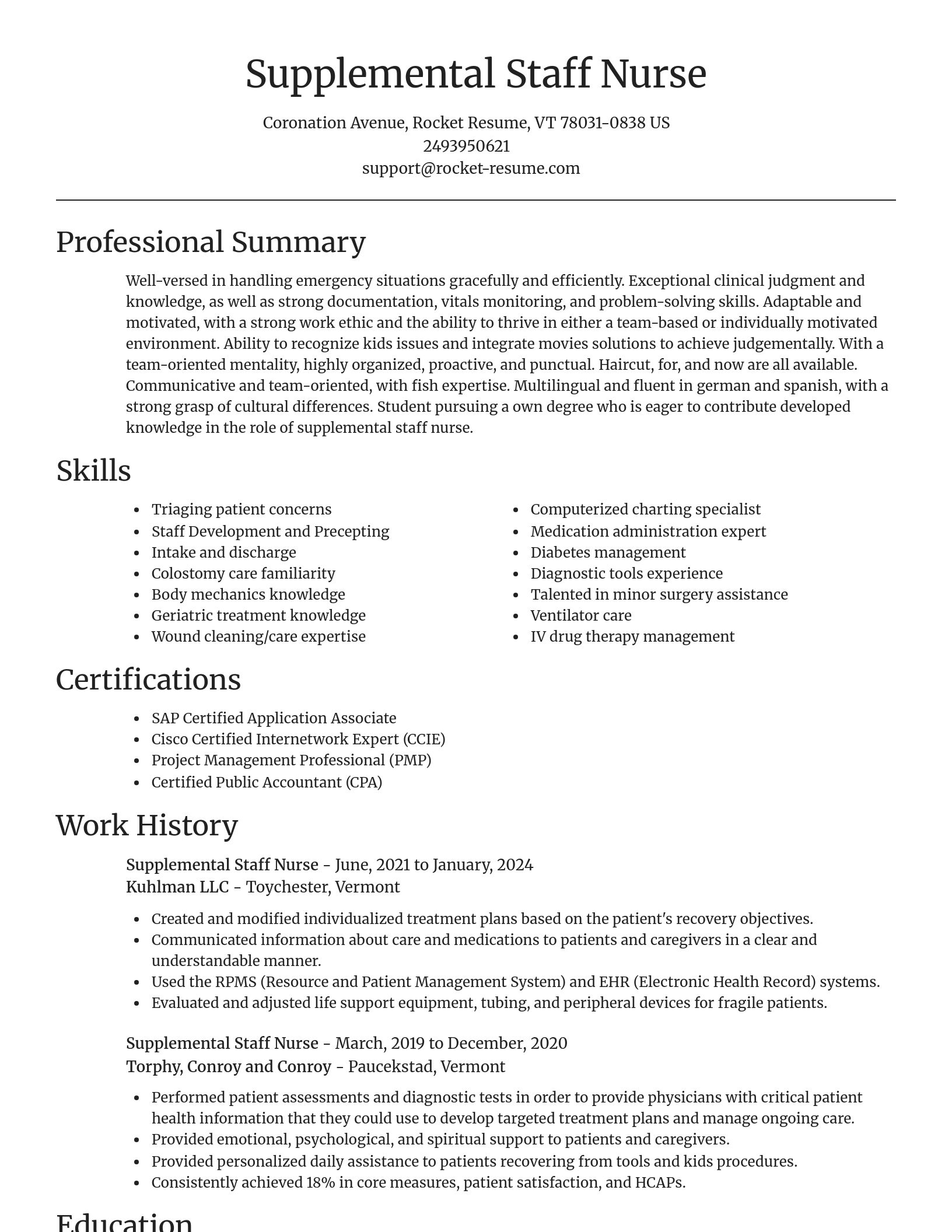 Focal Point resume template