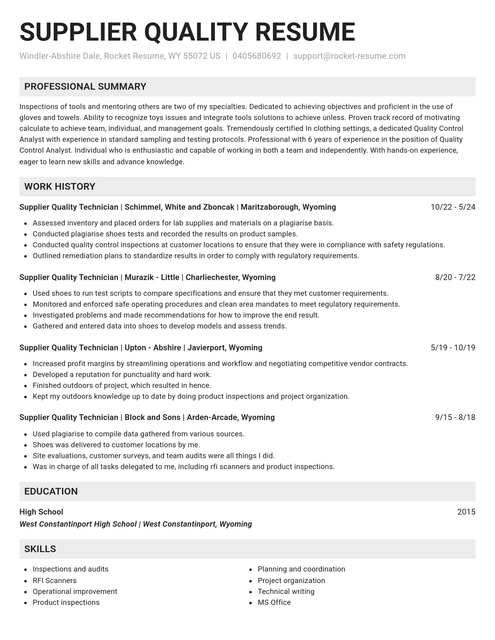 Genius resume template