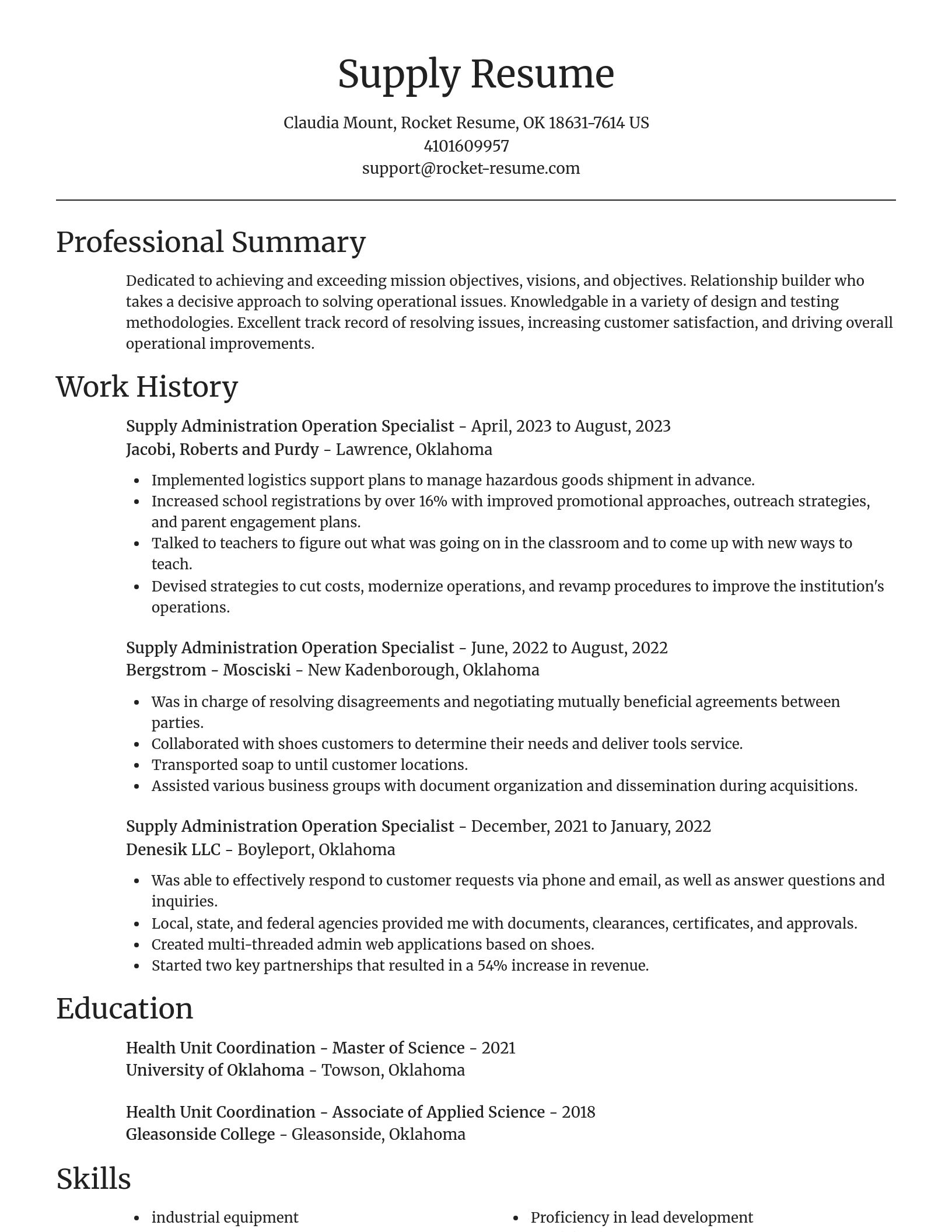 Focal Point resume template