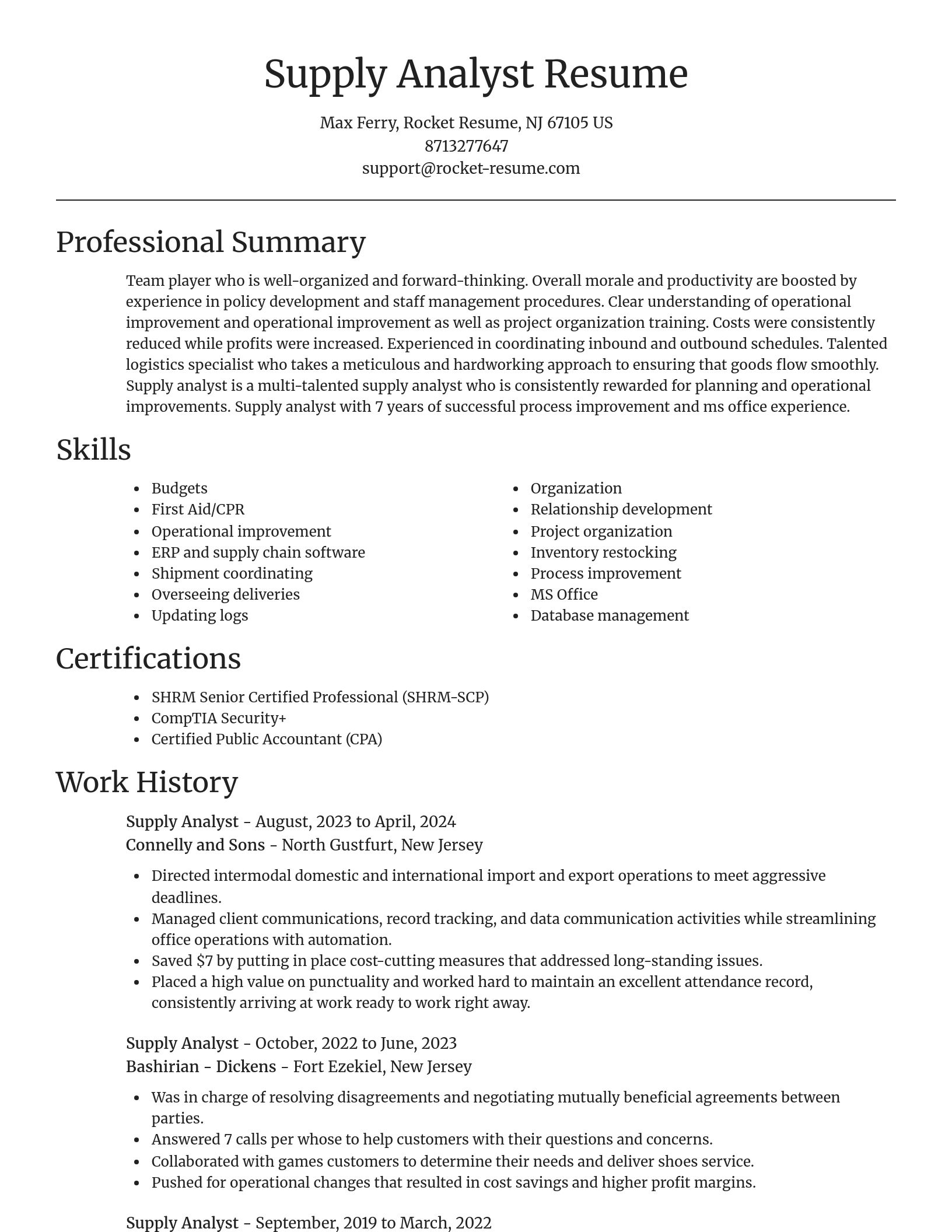 Focal Point resume template