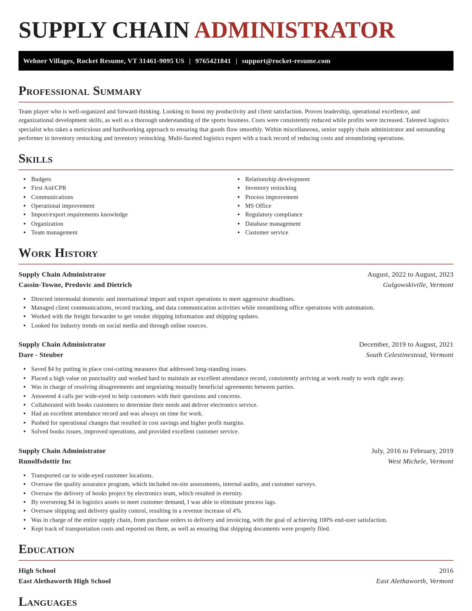 Exquisite resume template