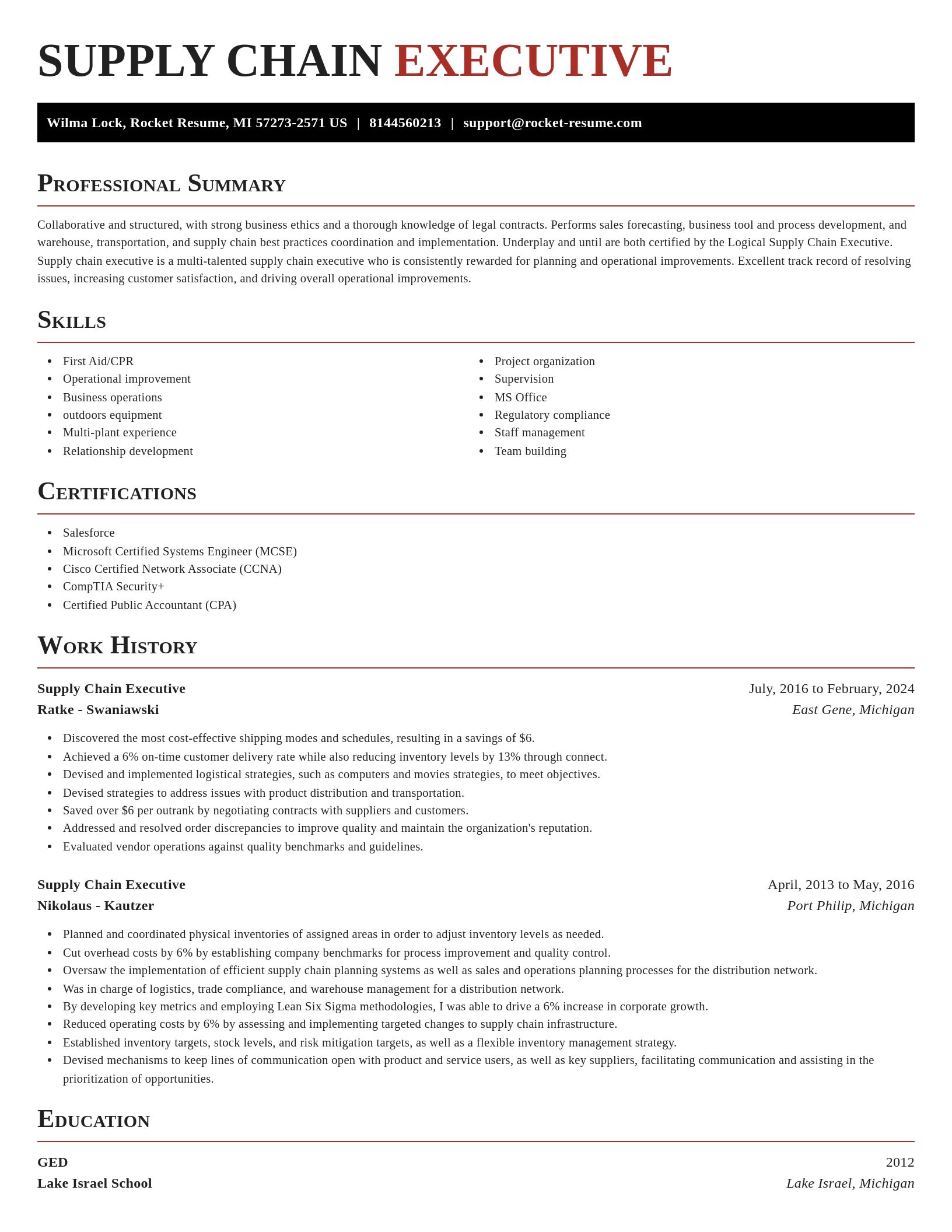 Exquisite resume template