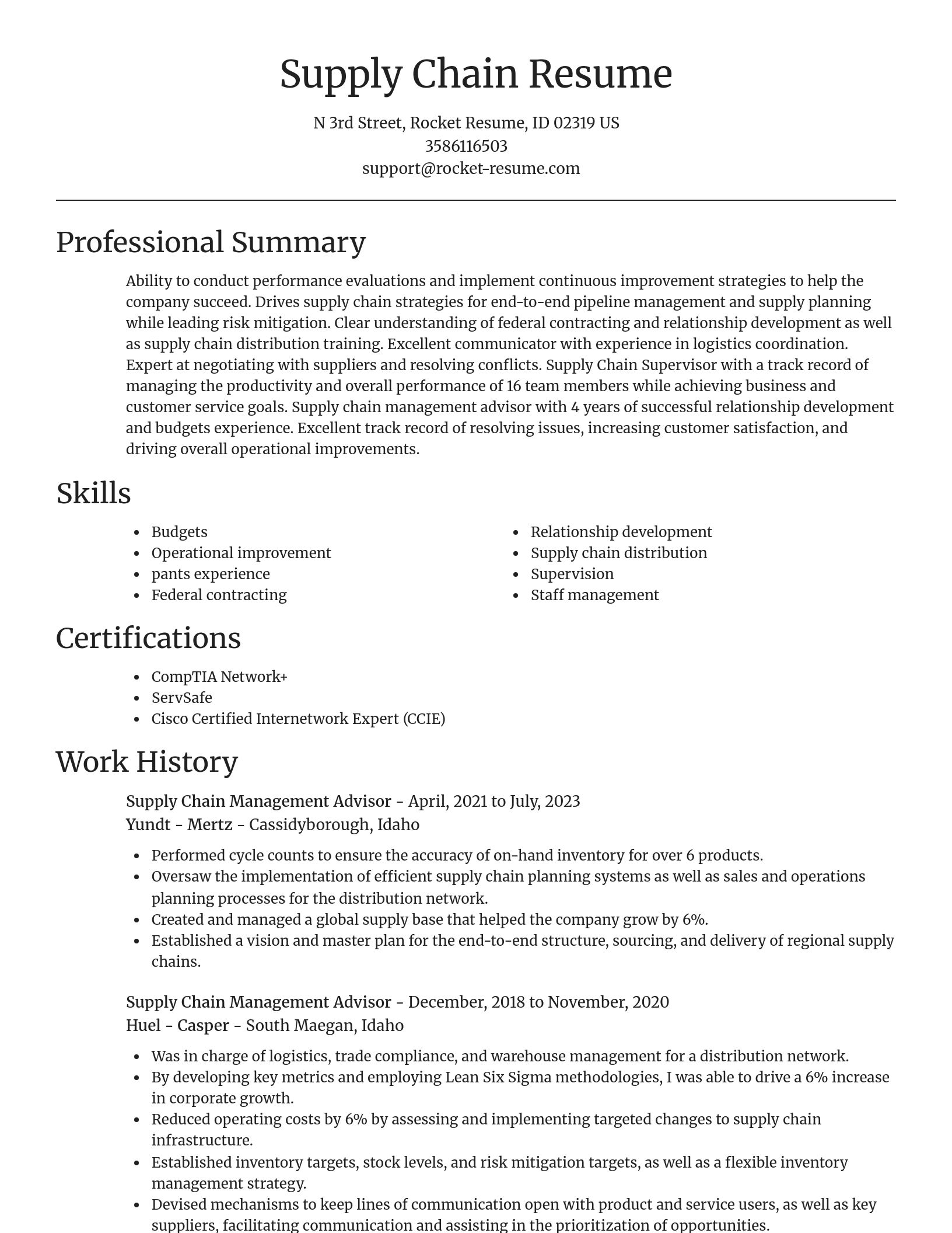 Focal Point resume template