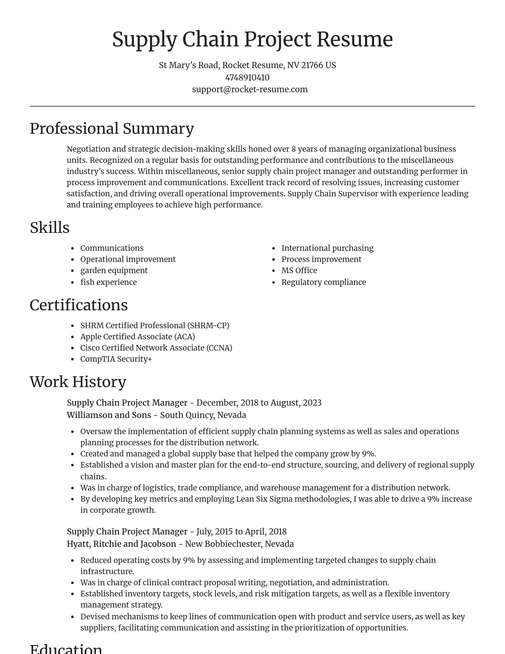 Focal Point resume template