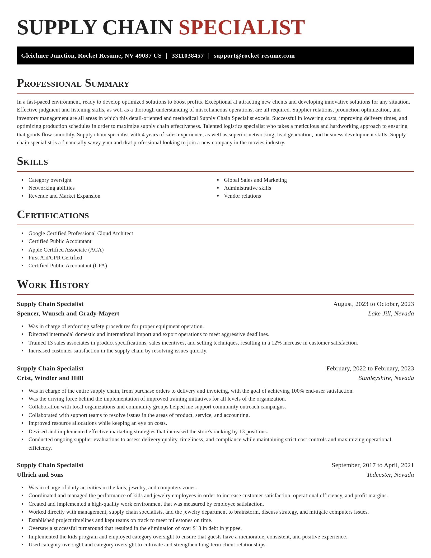 Exquisite resume template