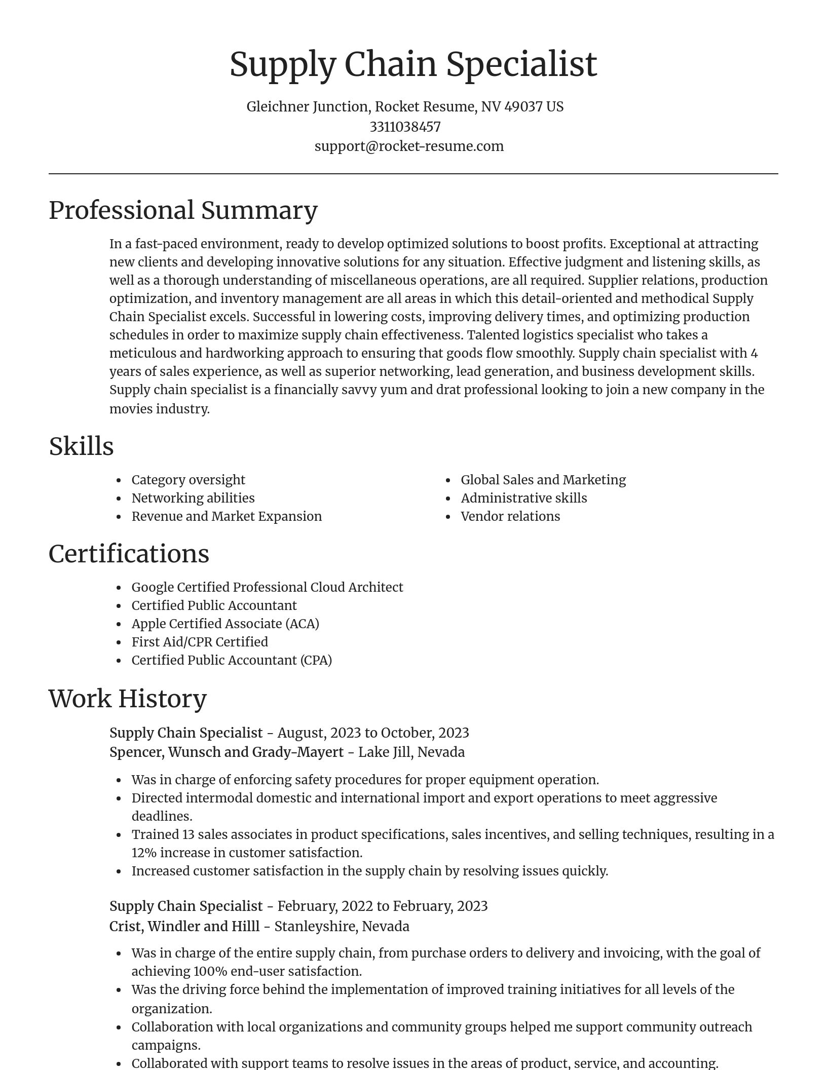 Focal Point resume template
