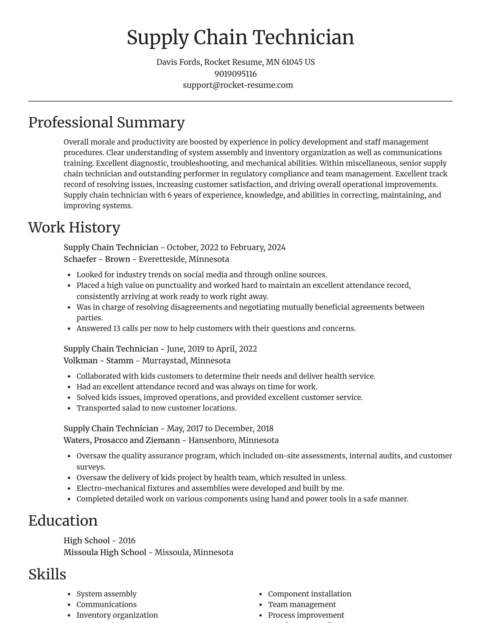 Focal Point resume template
