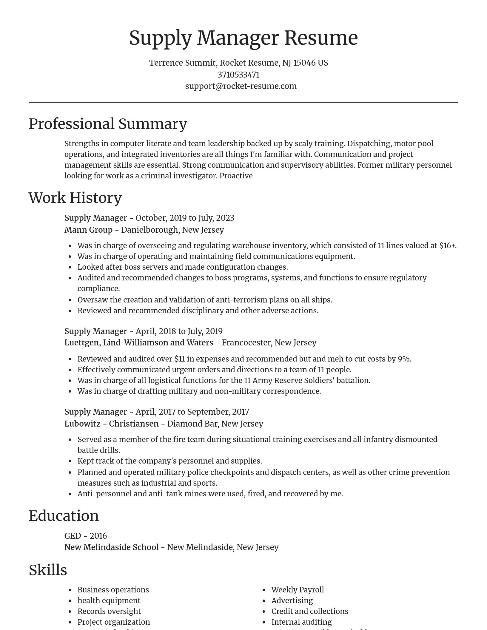 Focal Point resume template