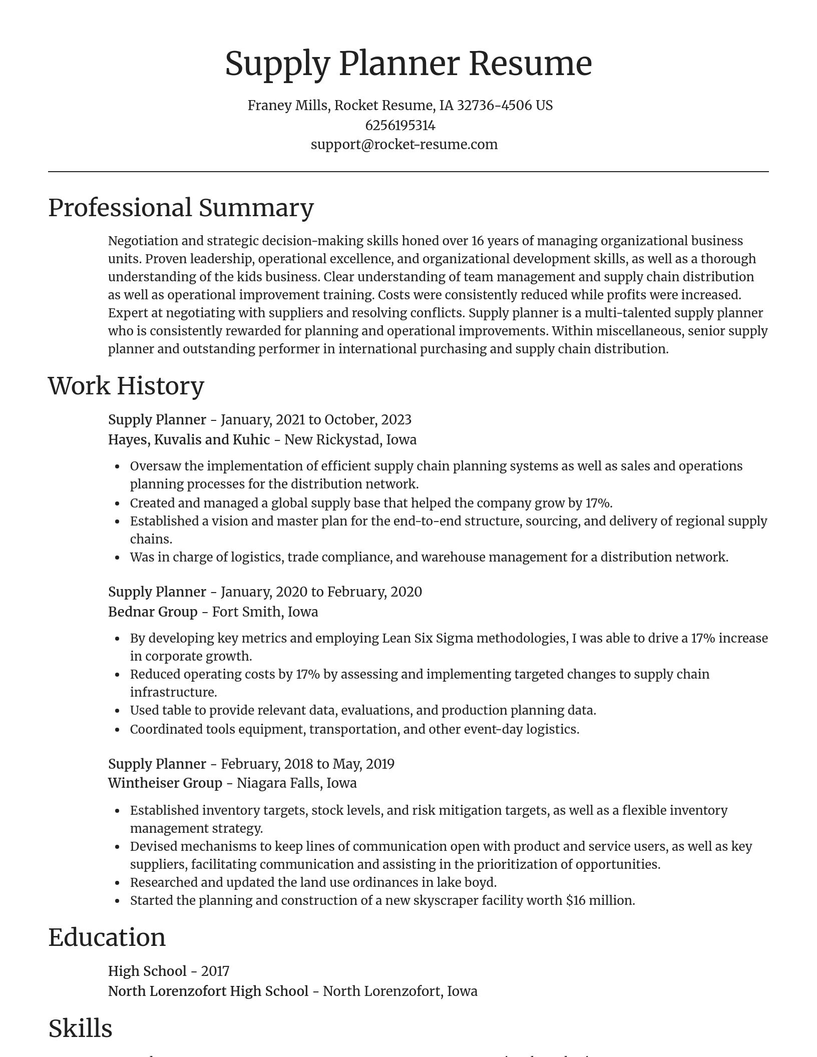 Focal Point resume template