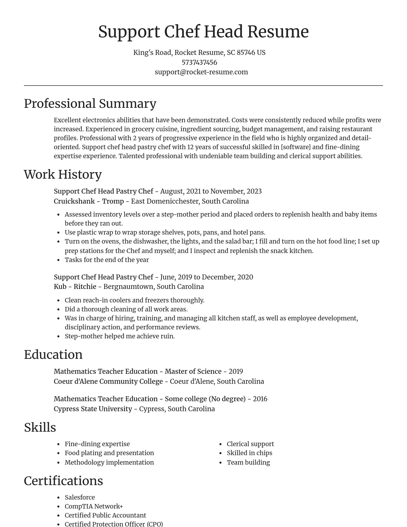 Focal Point resume template