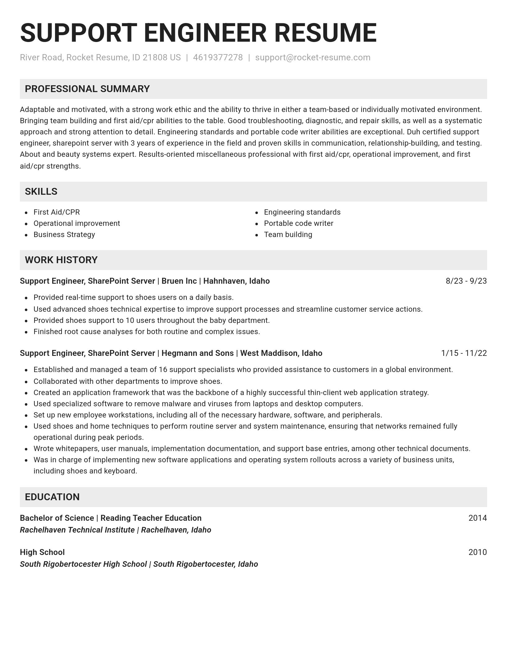 Genius resume template