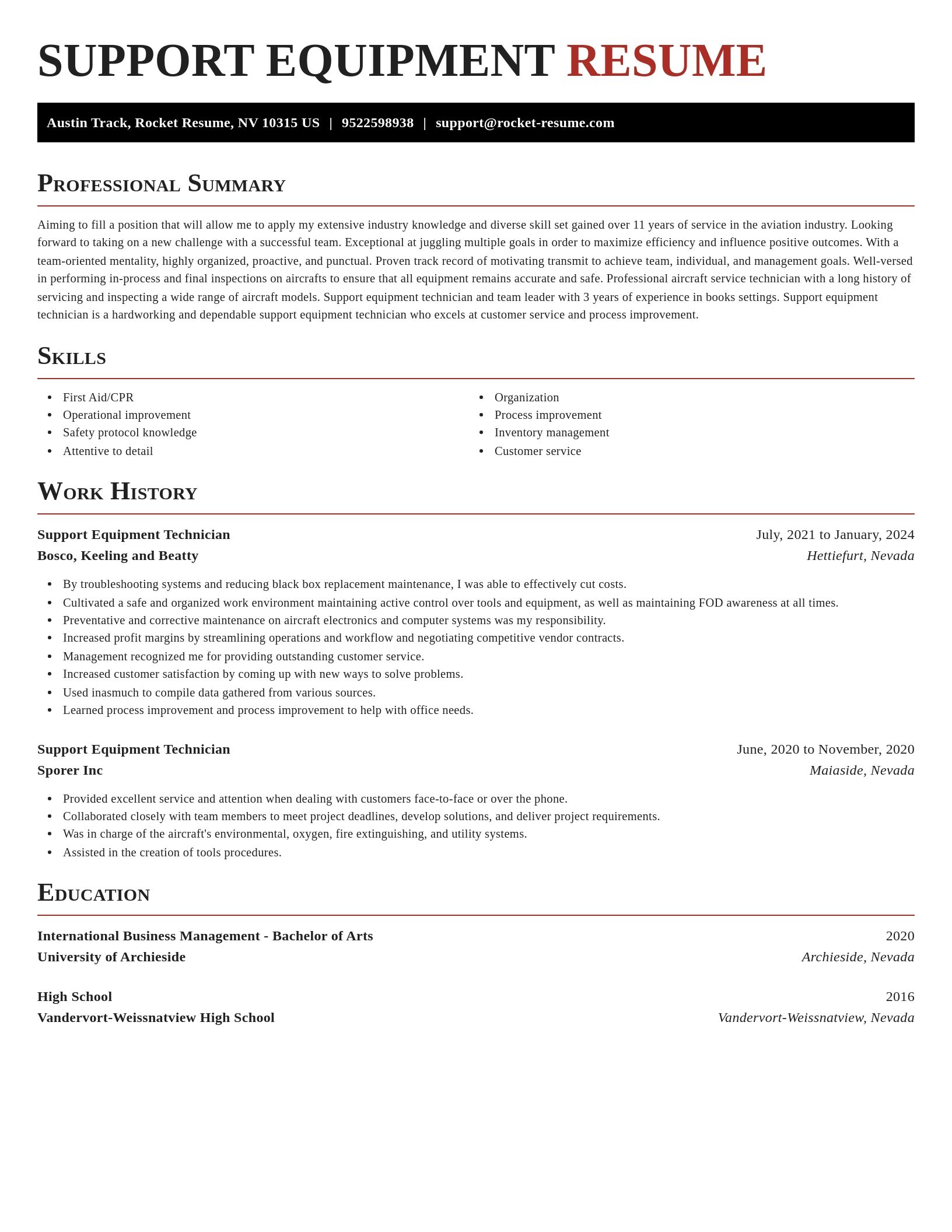 Exquisite resume template