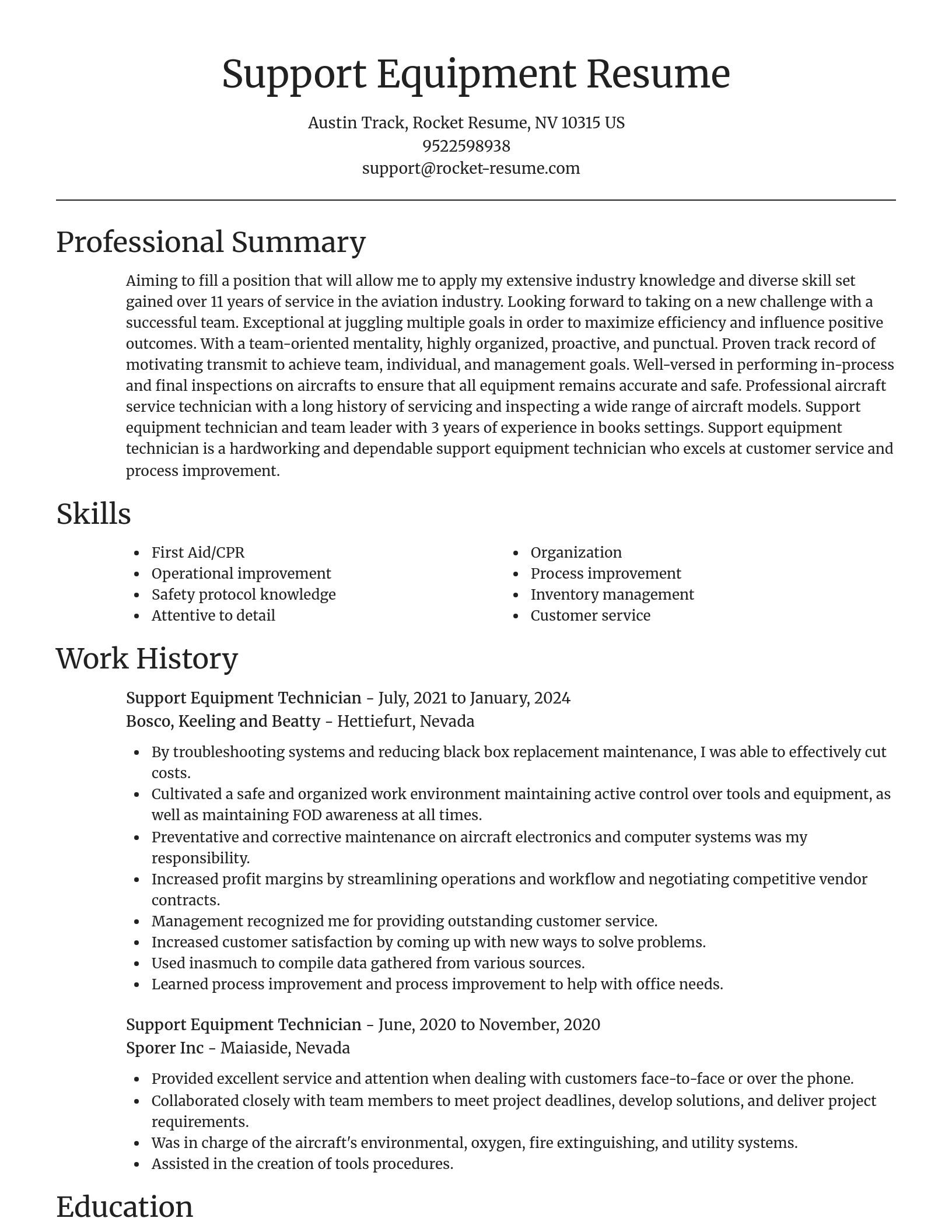 Focal Point resume template