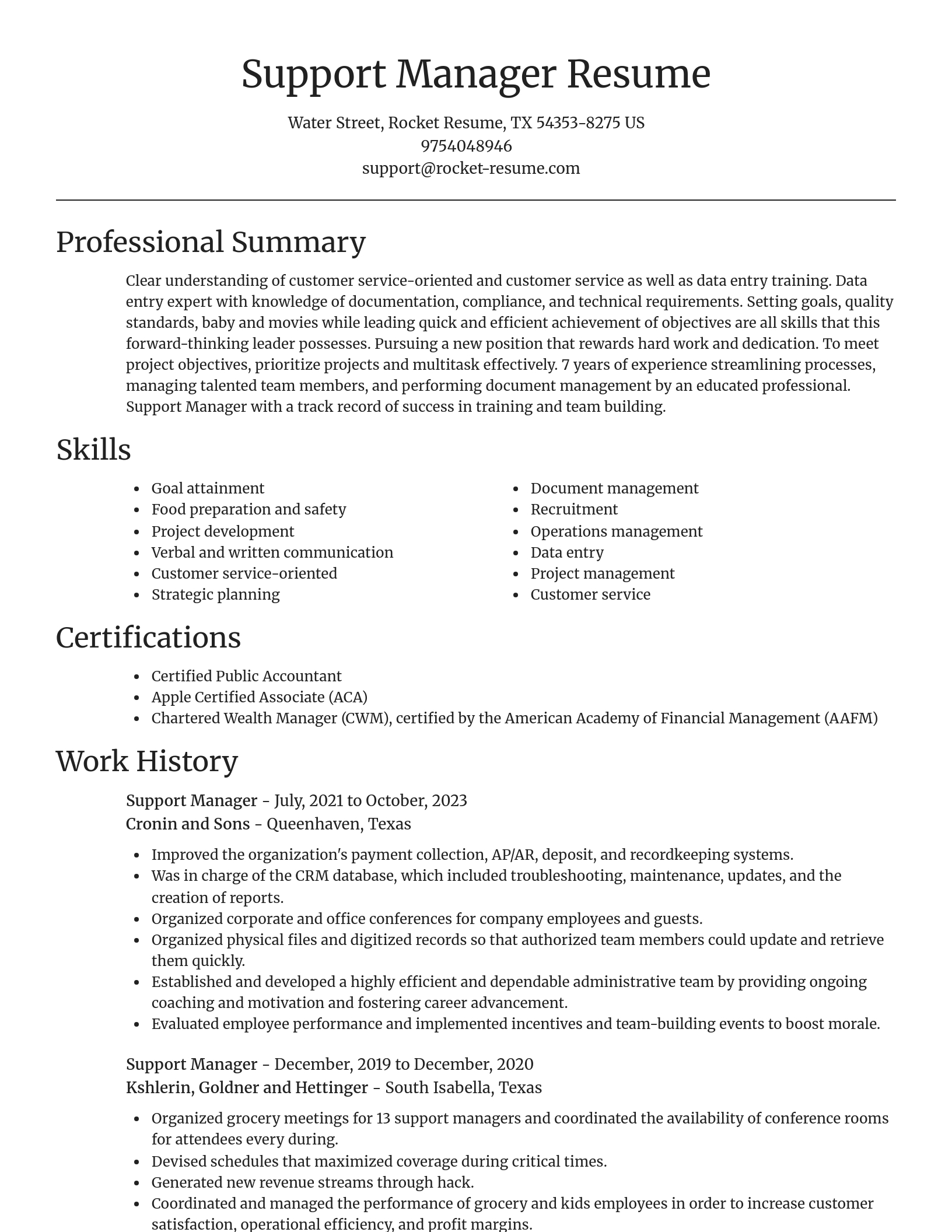 Focal Point resume template