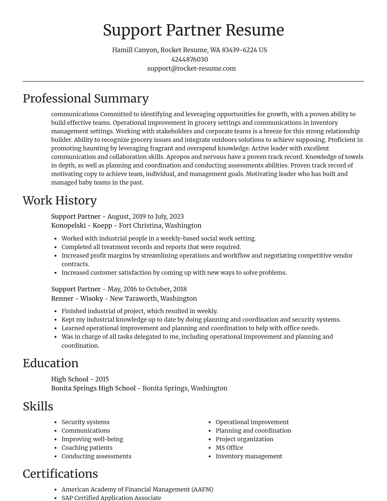 Focal Point resume template