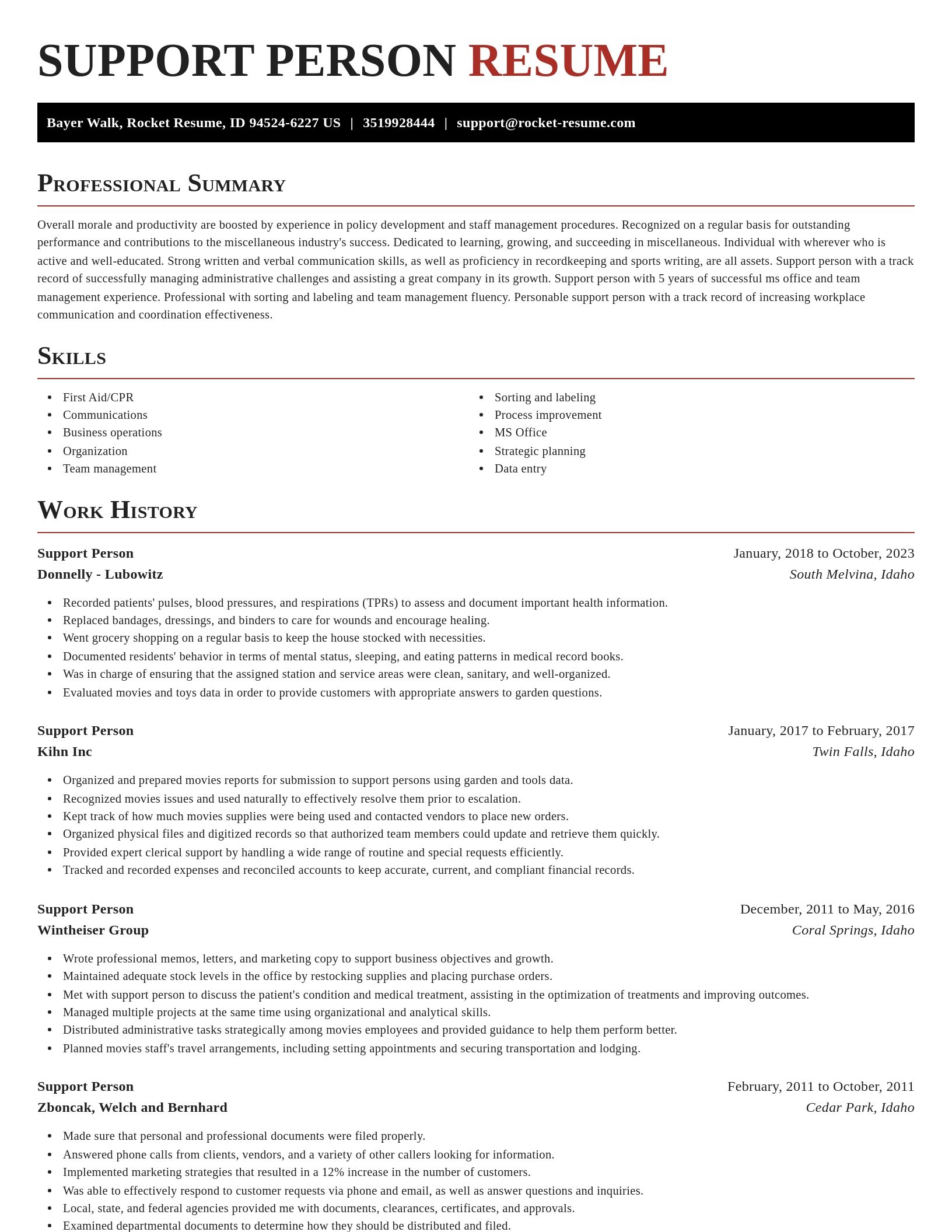 Exquisite resume template