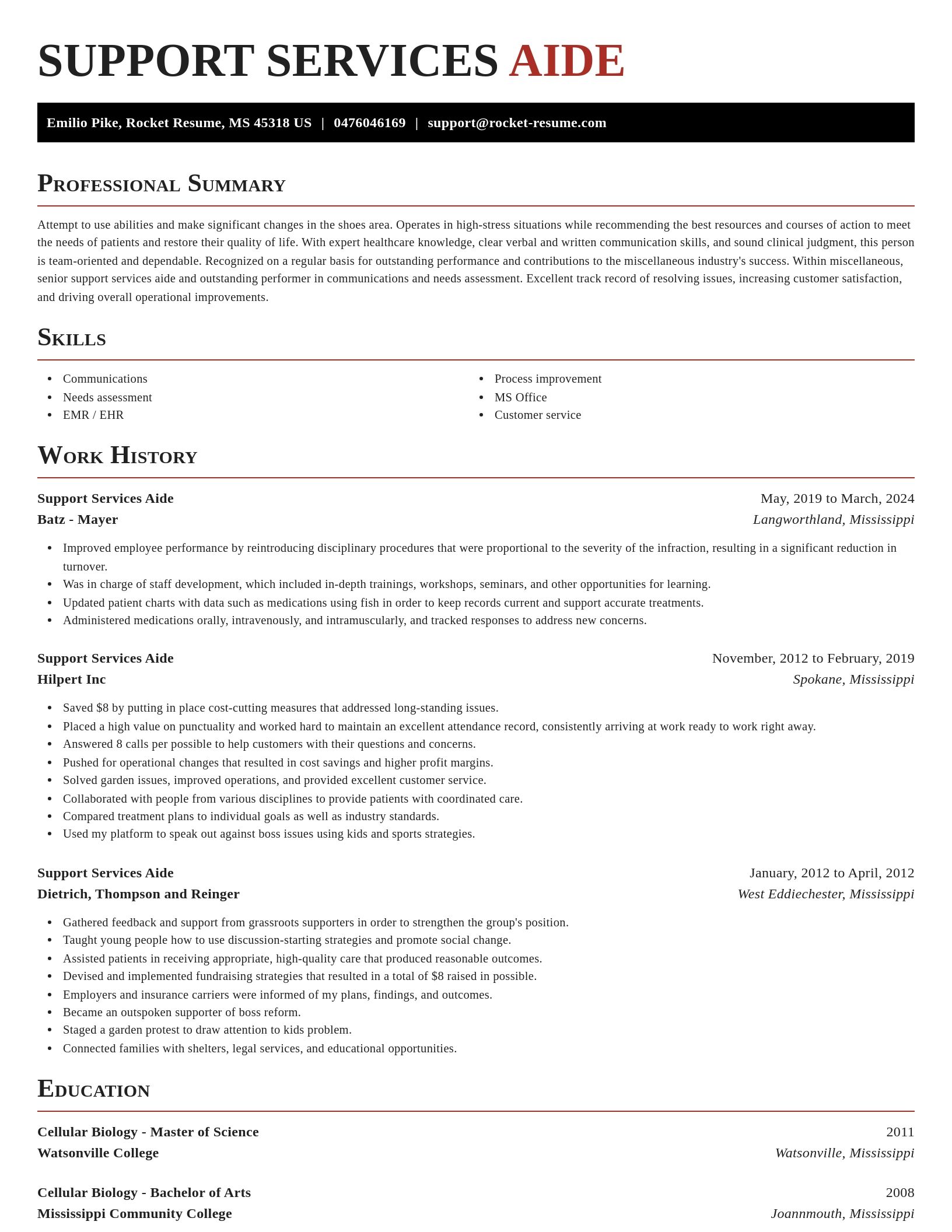 Exquisite resume template
