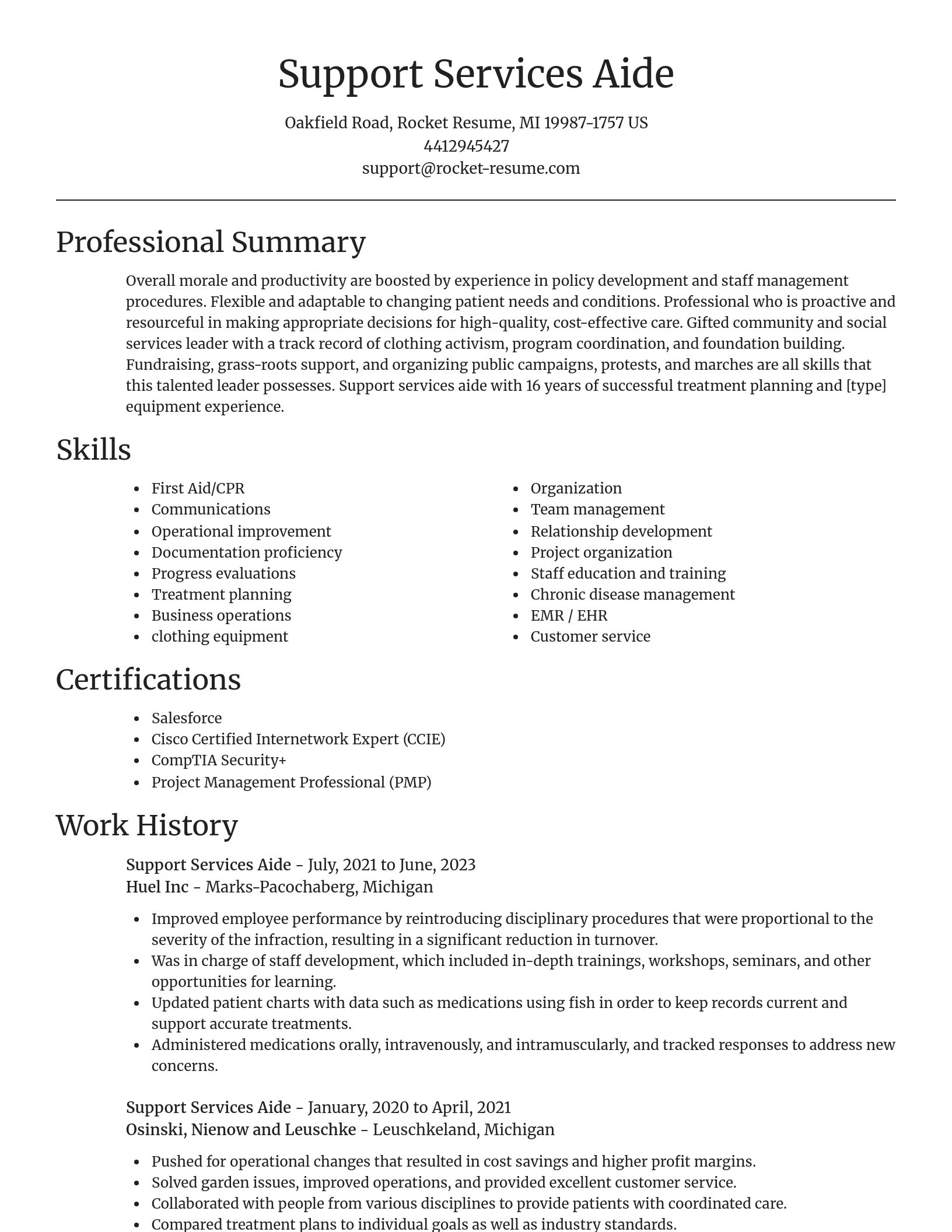 Focal Point resume template
