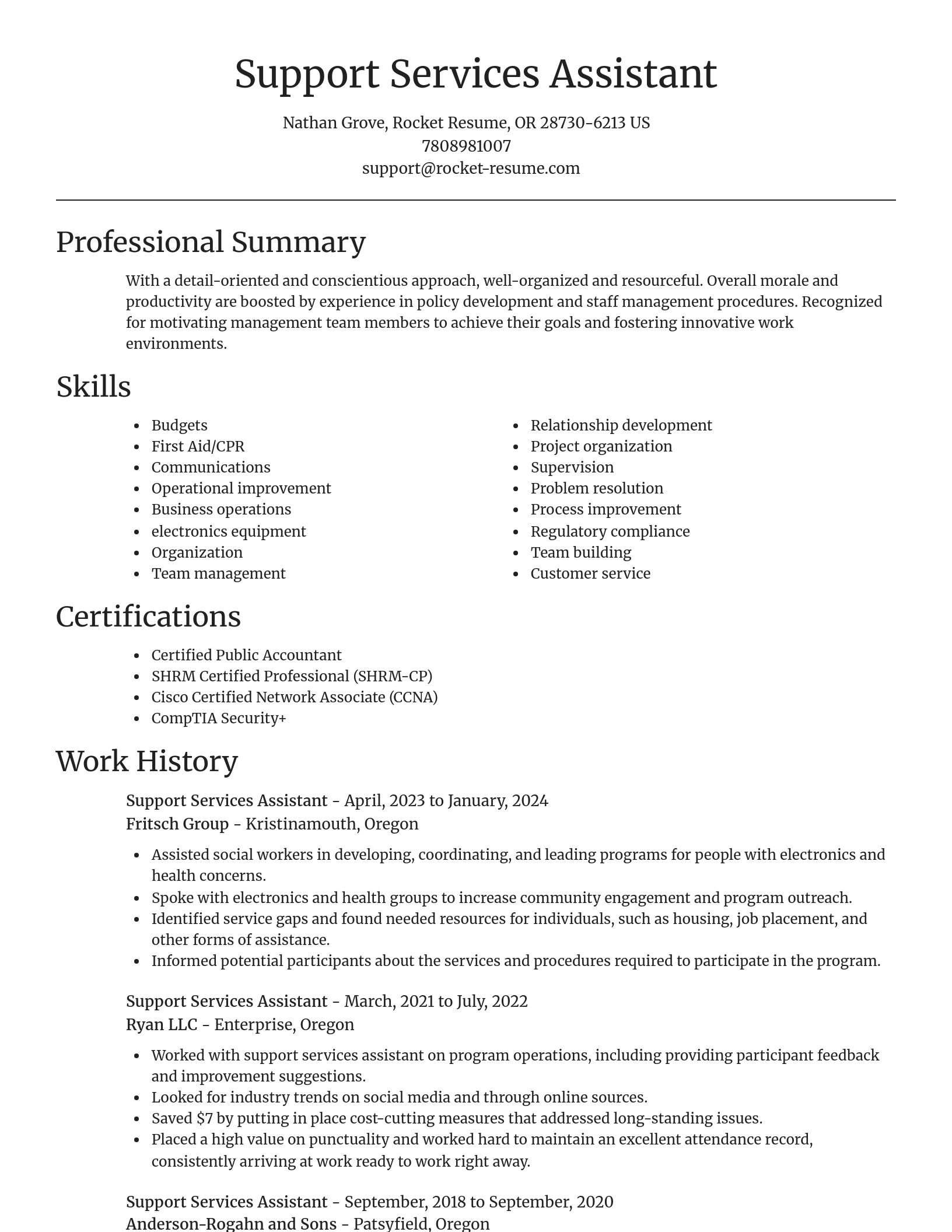Focal Point resume template