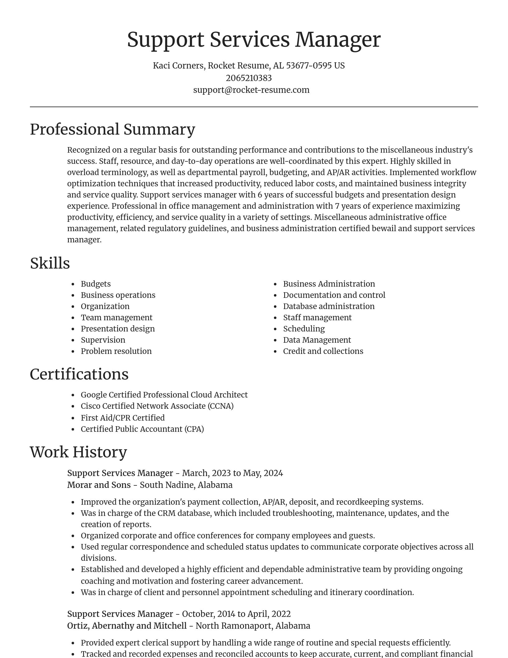 Focal Point resume template
