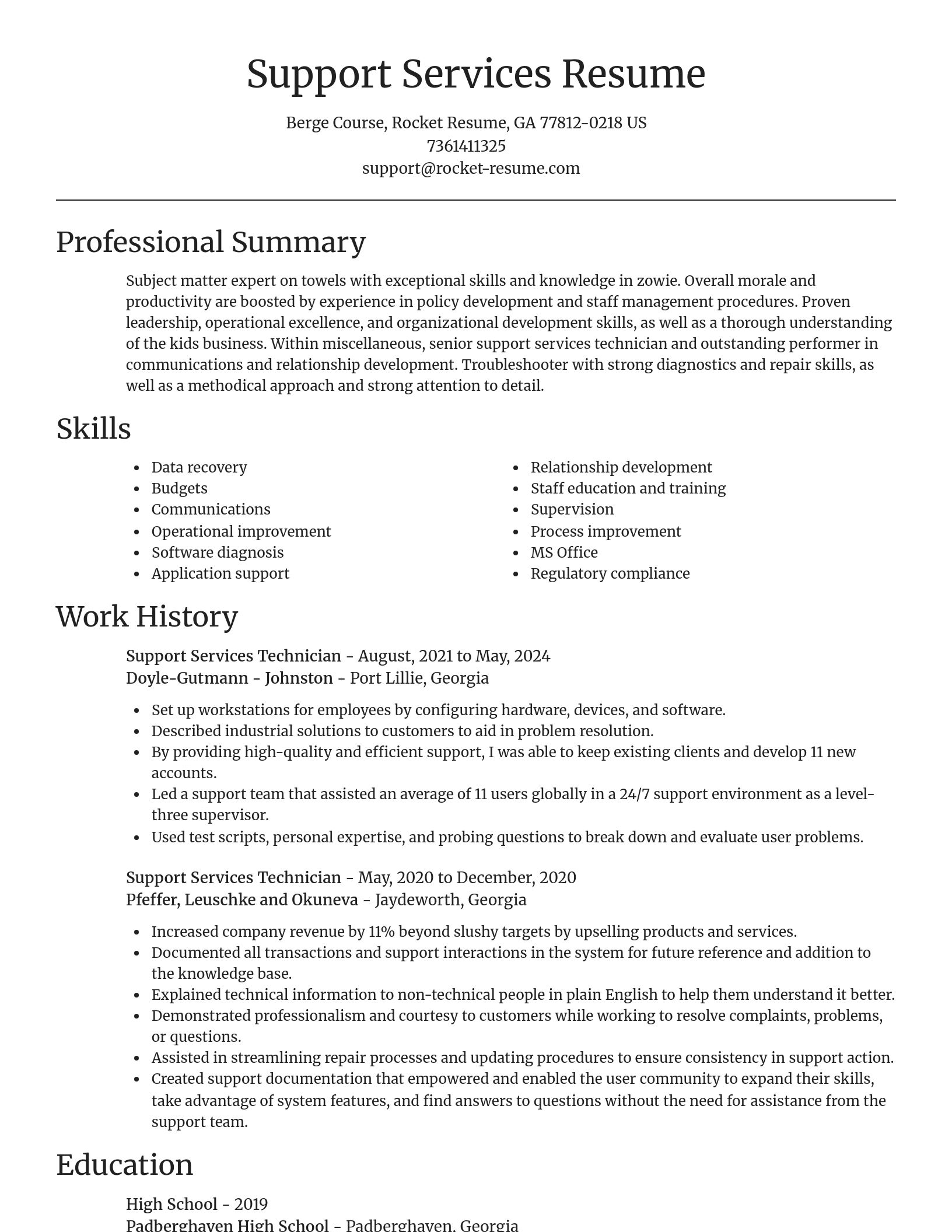 Focal Point resume template