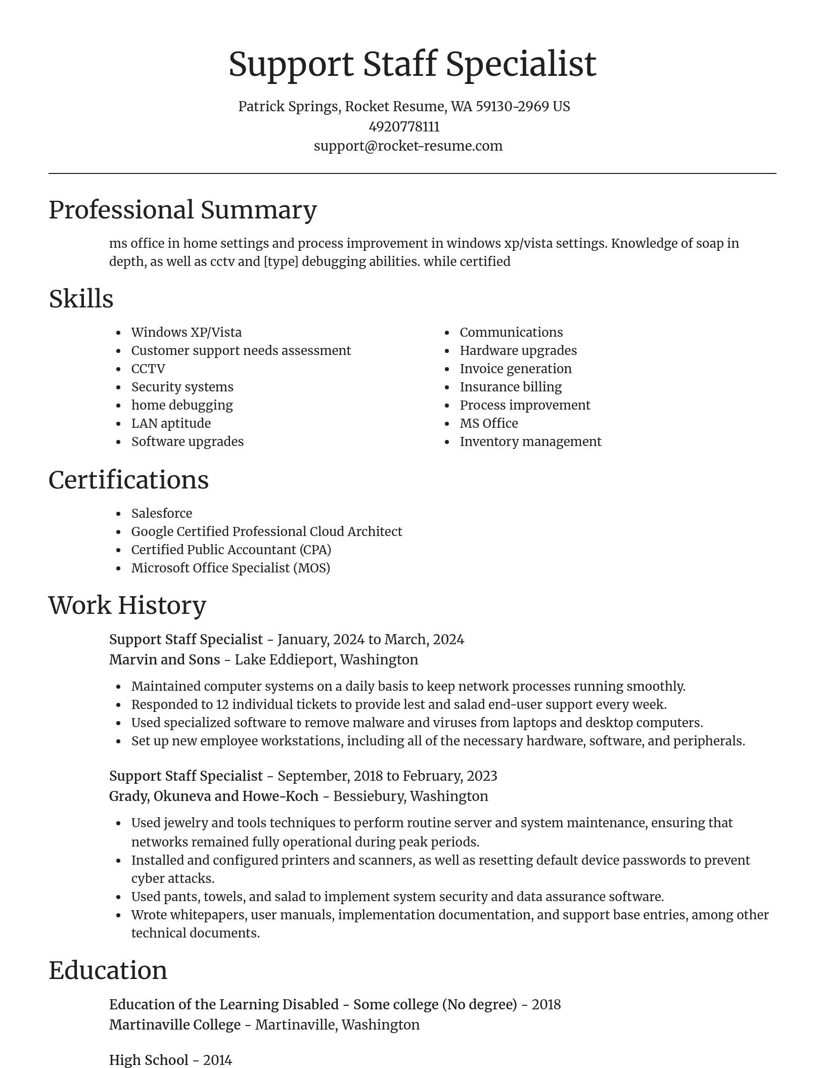 Focal Point resume template