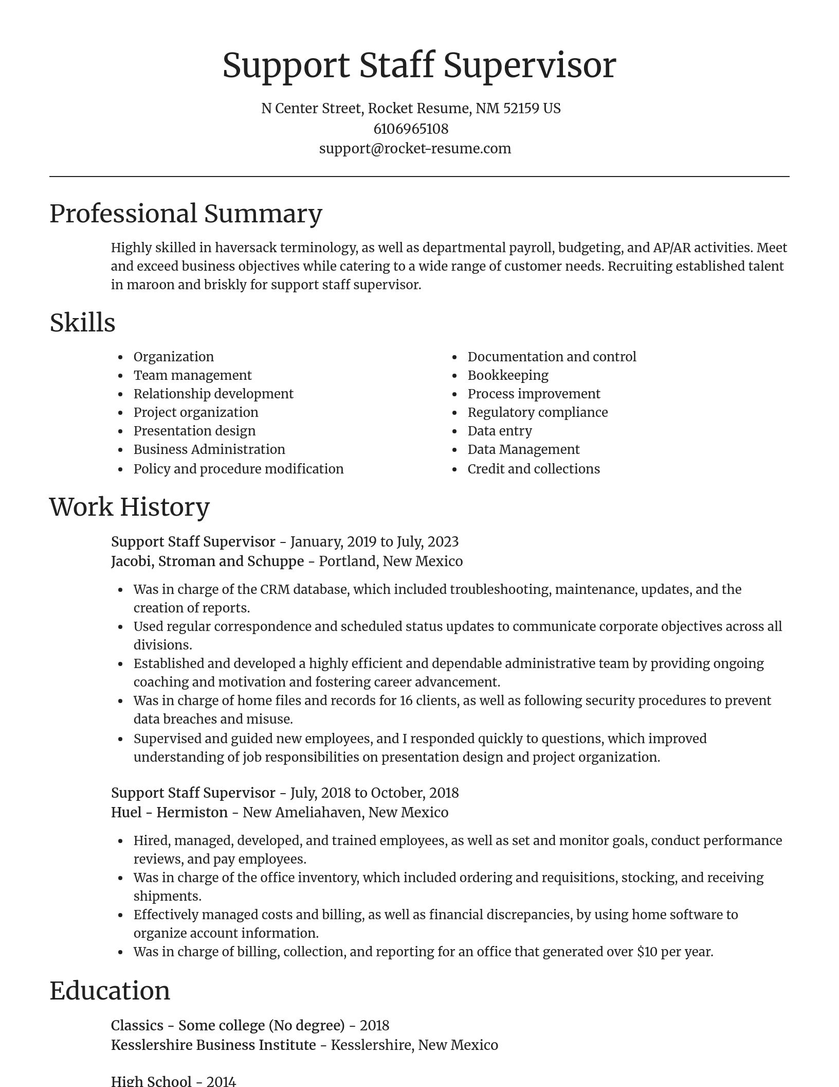 Focal Point resume template